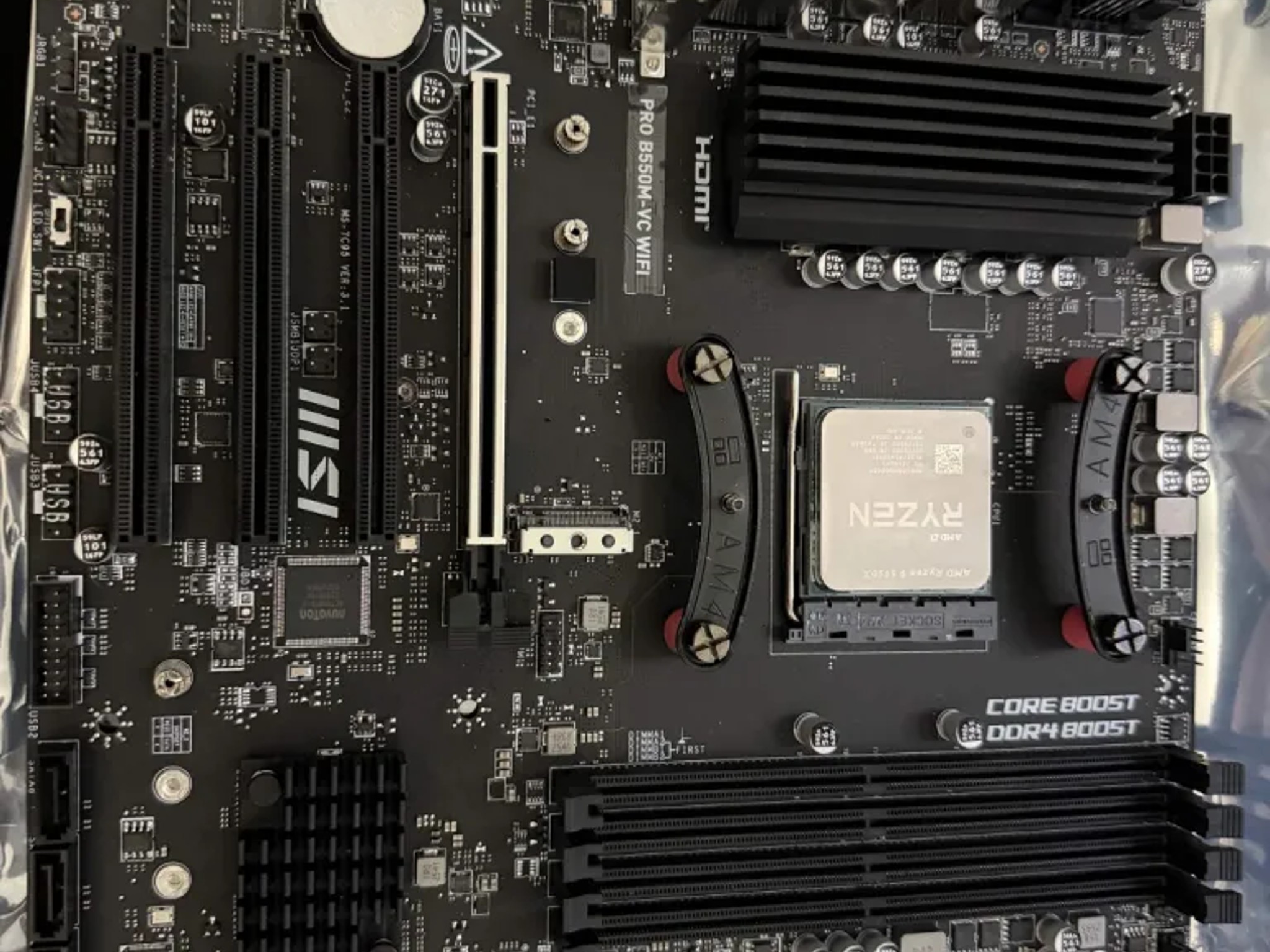 MSI b550m-vc wifi with ryzen 9 5950x