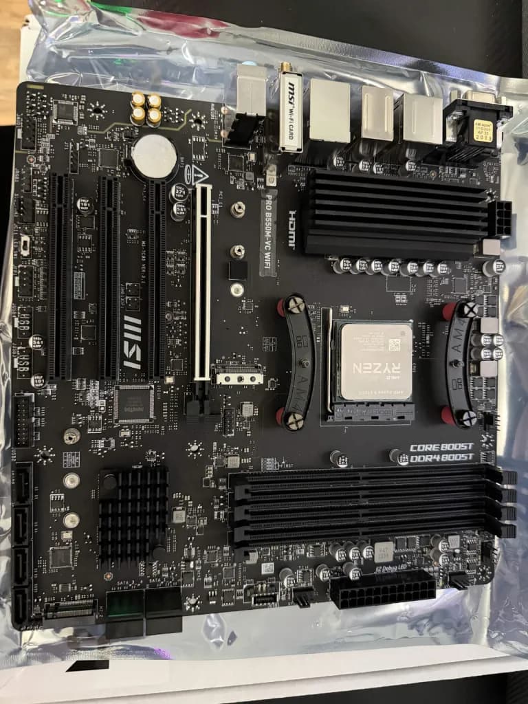 MSI b550m-vc wifi with ryzen 9 5950x