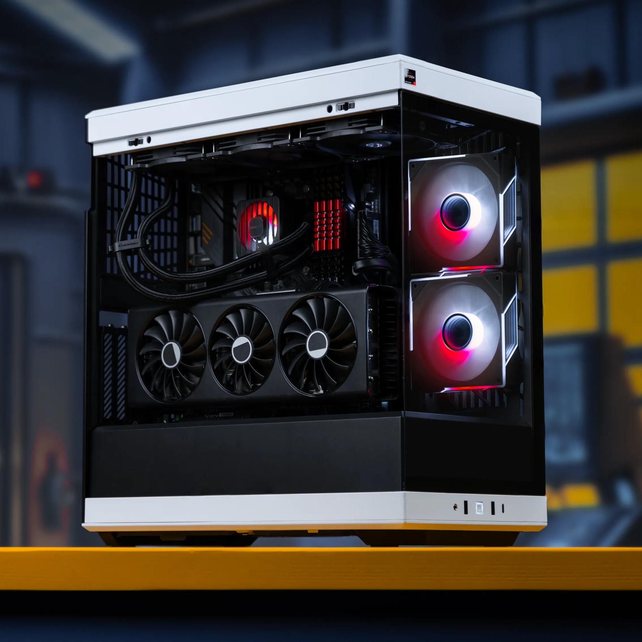 “Corpographa” RX 7700 XT Ryzen 7 32GB Windows 11 Pro 2TB Gaming PC Powerstation