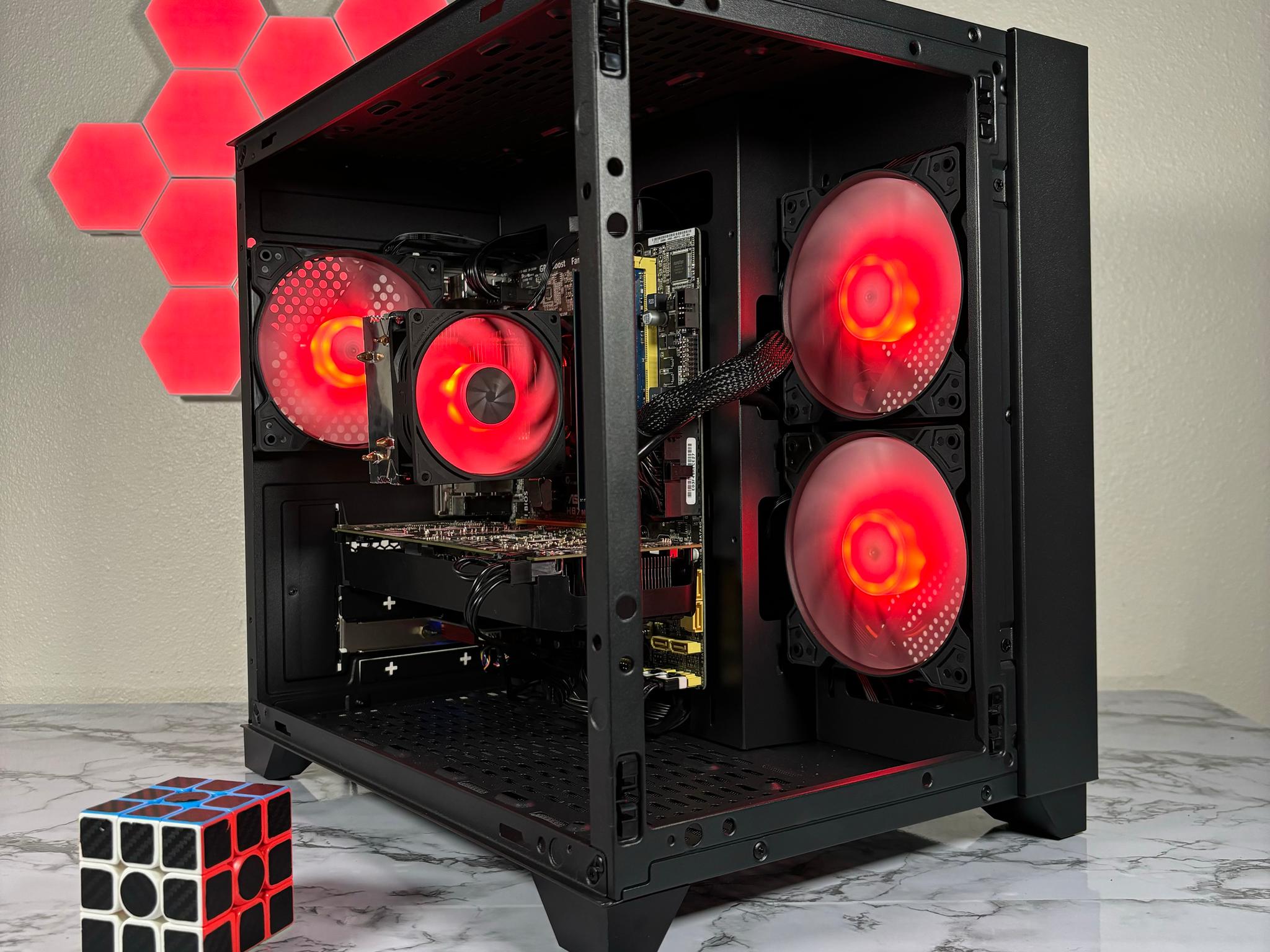 🔵⚫️ | Budget RGB Gaming PC | i7-4770* + GTX 1060 6GB | 16GB | WiFi INCLUDED | #0004