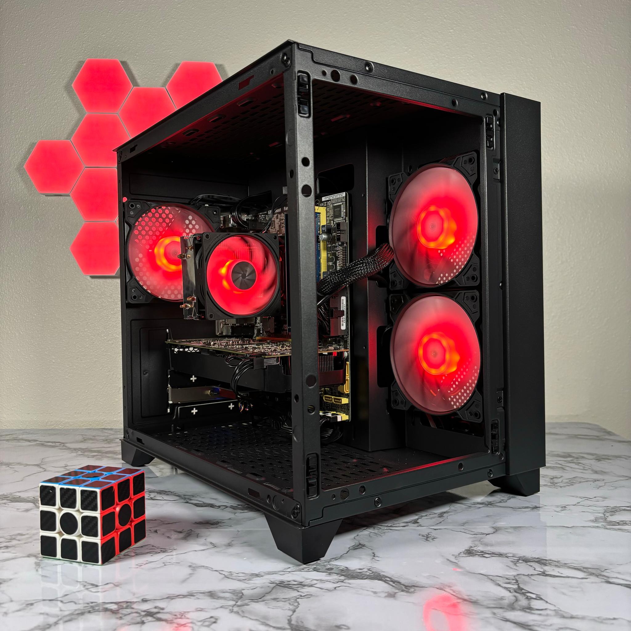 🔵⚫️ | Budget RGB Gaming PC | i7-4770* + GTX 1060 6GB | 16GB | WiFi INCLUDED | #0004
