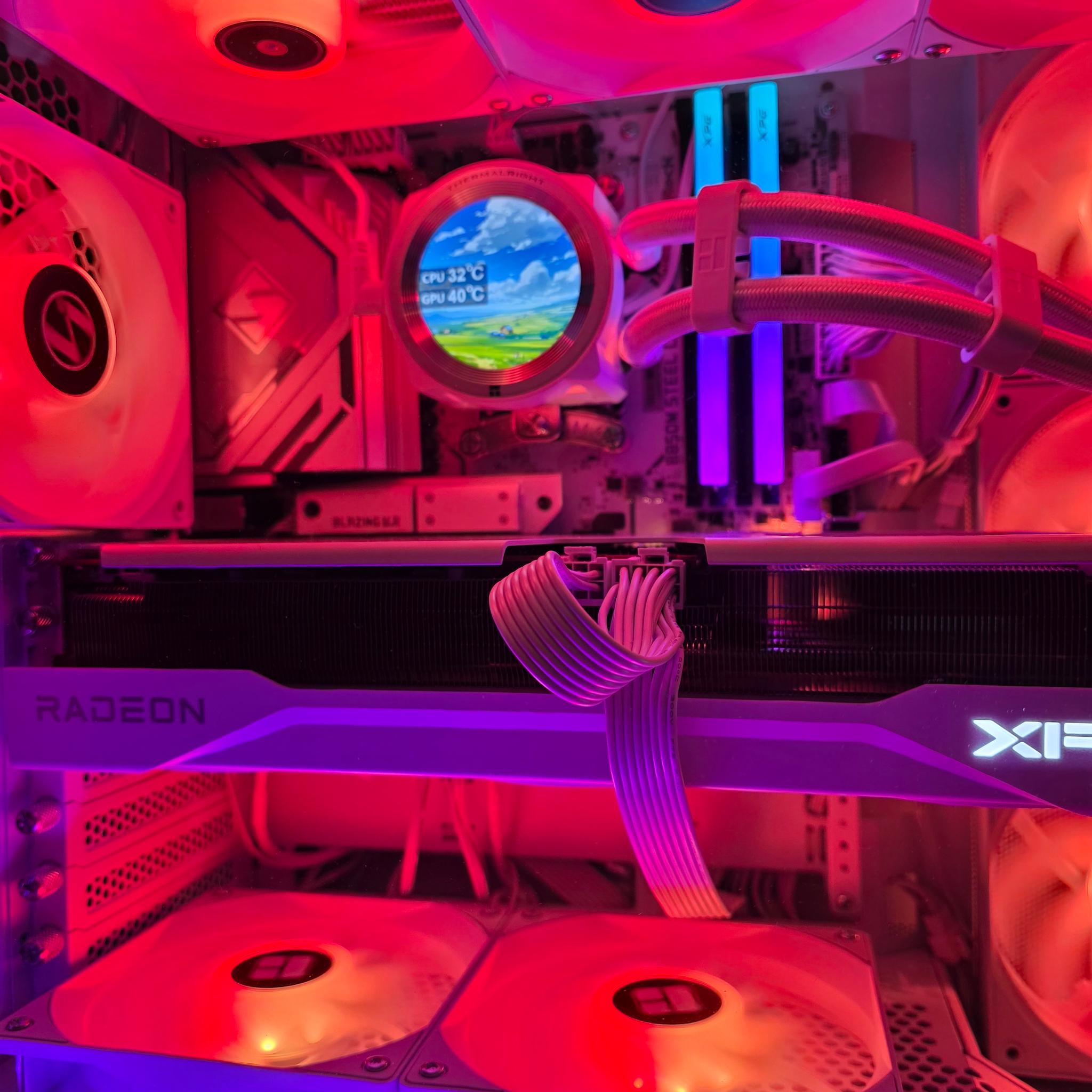 All AMD | All White 4K Gaming PC | RX 9070 16 GB | Ryzen 7 7800X3D | 32GB | 1TB | 2 Year Warranty