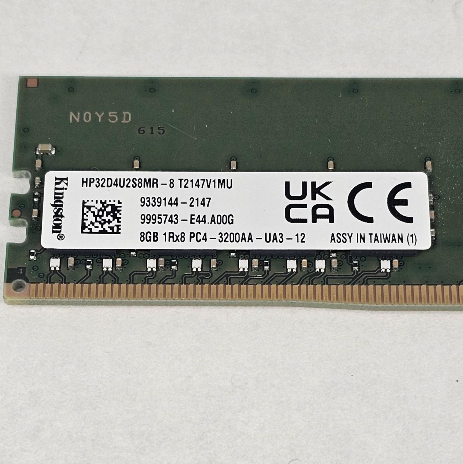 8GB DDR4 (1x8GB) 3200MT/s Kingston