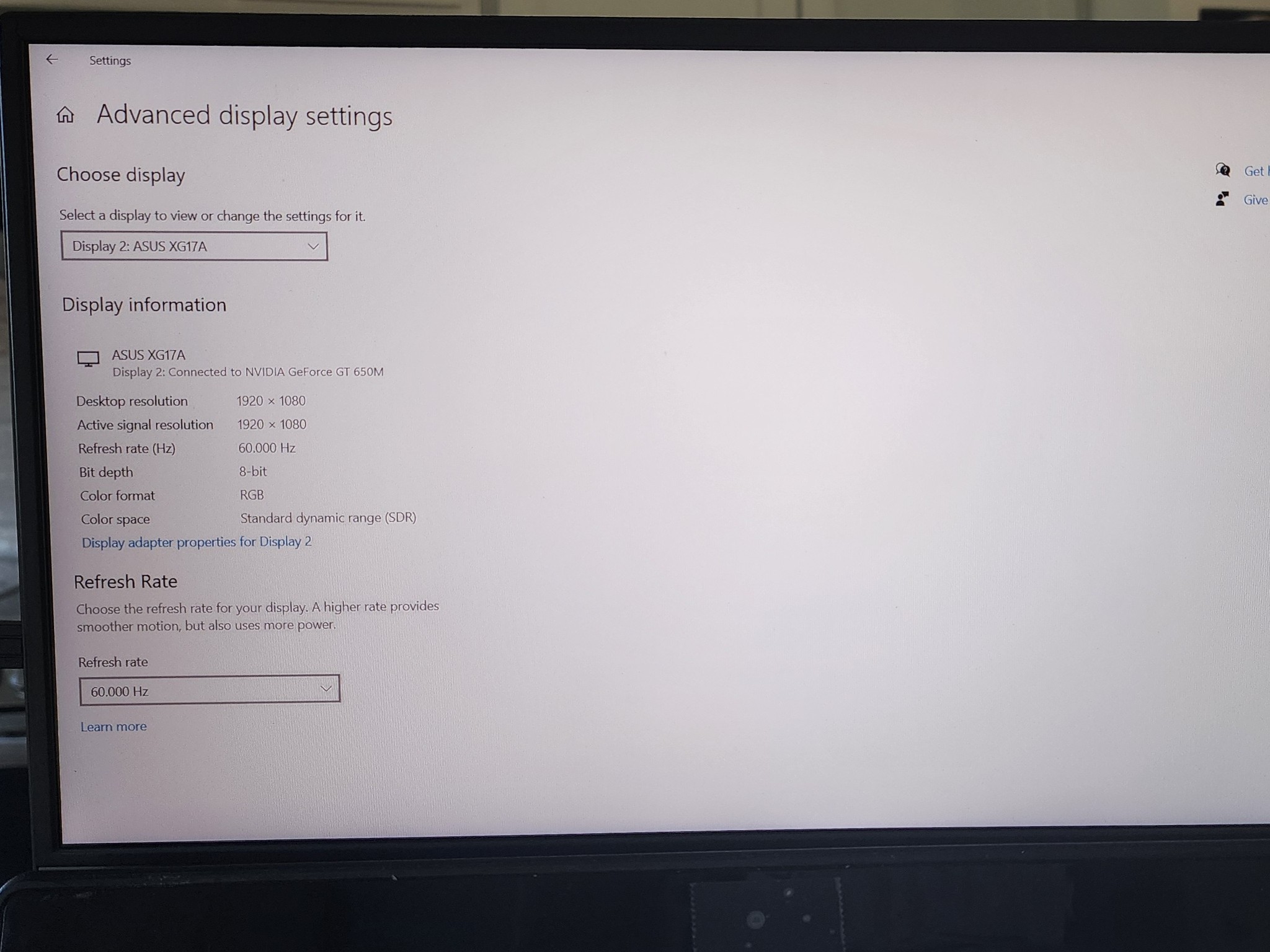 ASUS ROG STRIX XG17AHP
