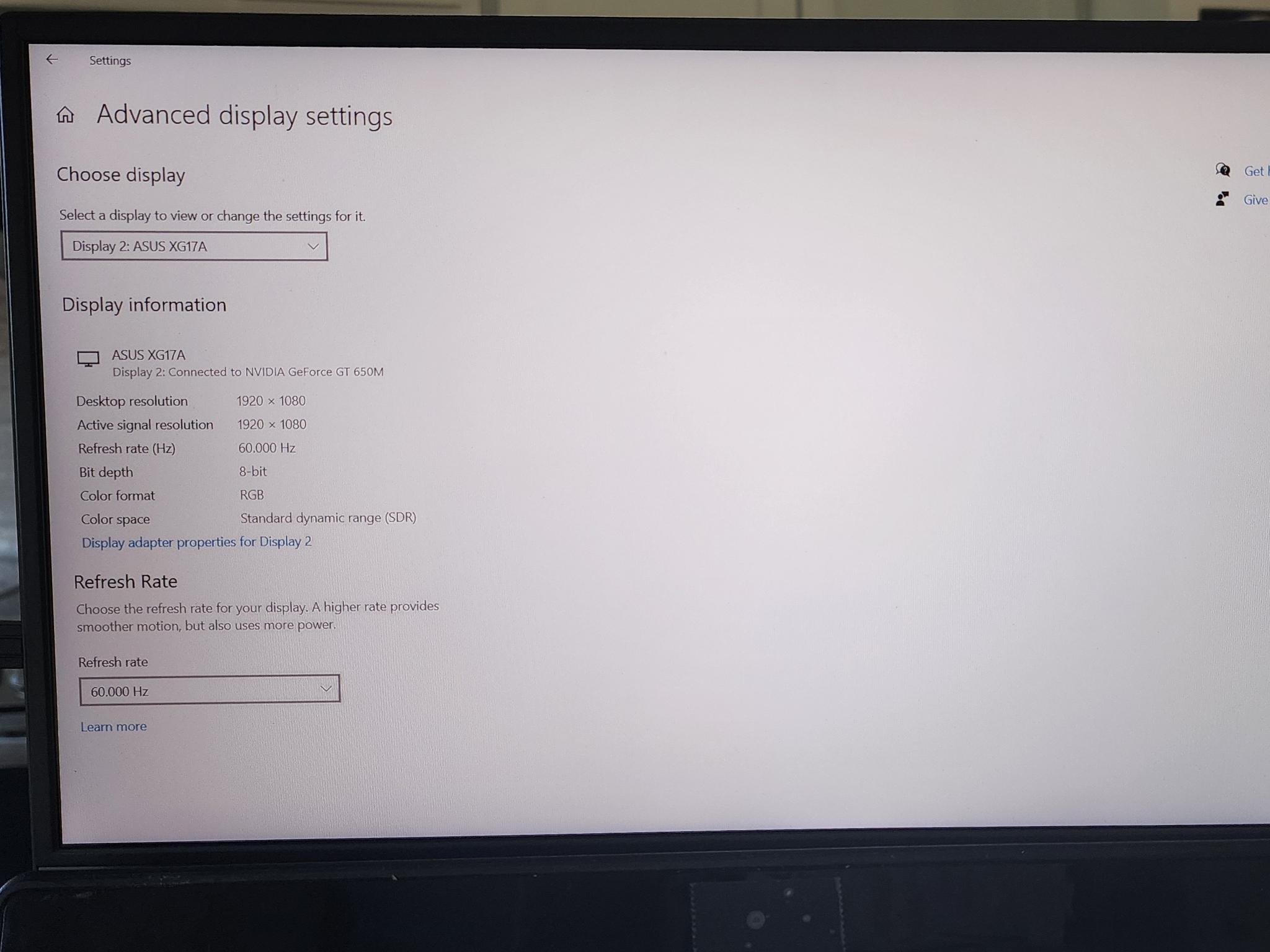 ASUS ROG STRIX XG17AHP