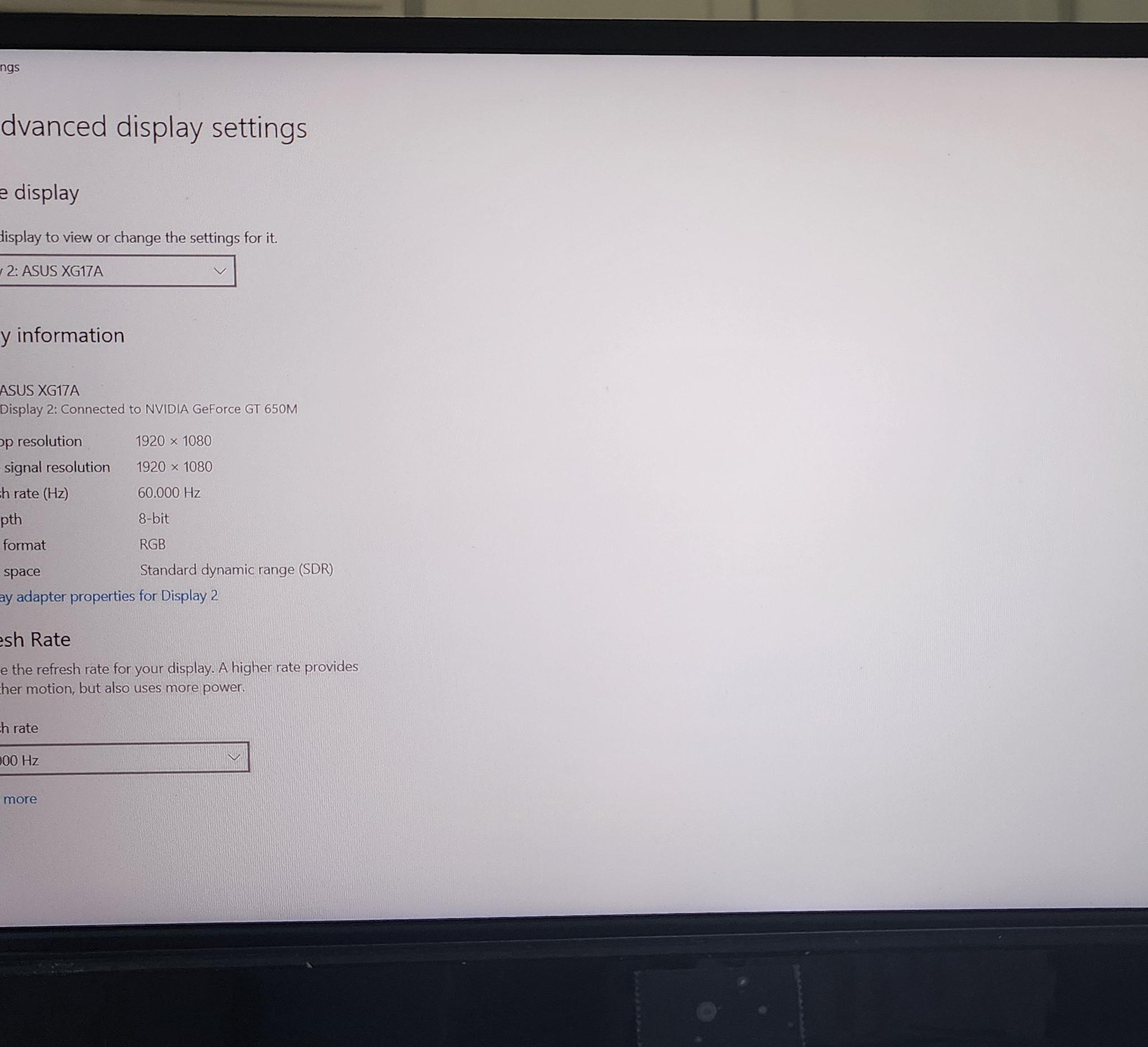 ASUS ROG STRIX XG17AHP