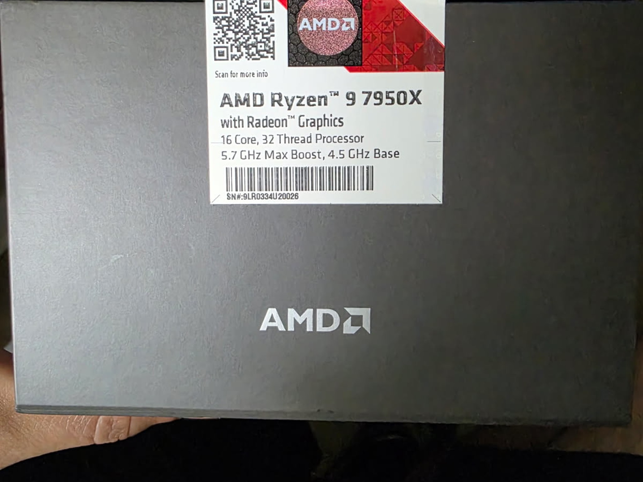 Ryzen 9 7950x 16 core, 32 Thread Processor