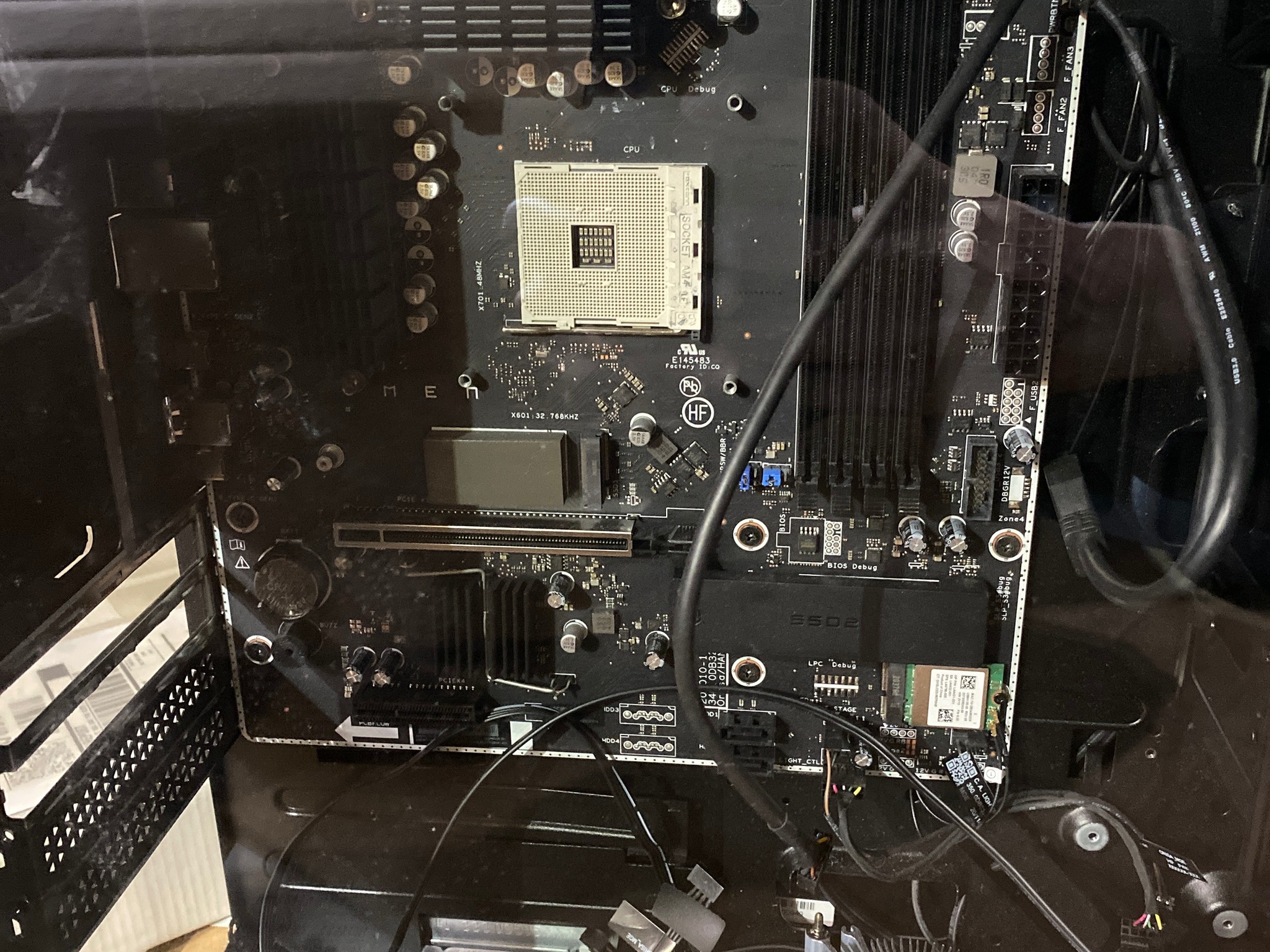 Hp omen pc case and motherboard am4 b550 + cooler