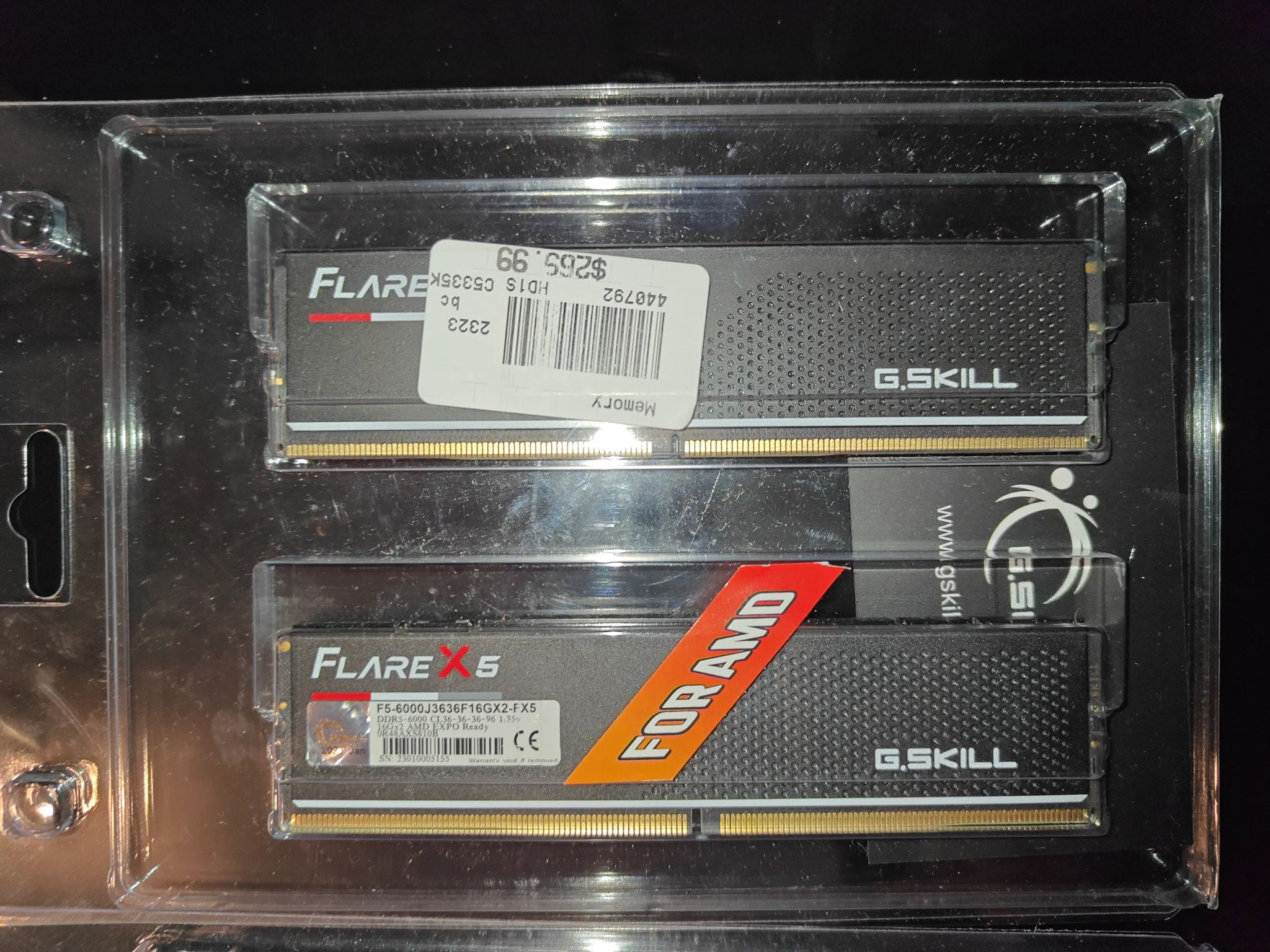 G.SKILL Flare X5 Series (AMD Expo) DDR5 RAM 32GB (2x16GB)