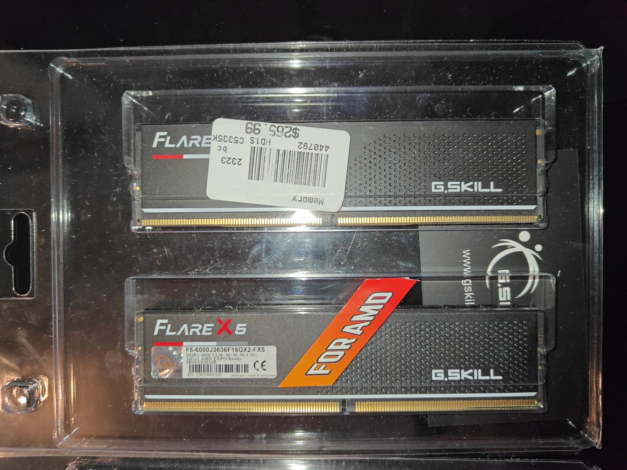 G.SKILL Flare X5 Series (AMD Expo) DDR5 RAM 32GB (2x16GB)
