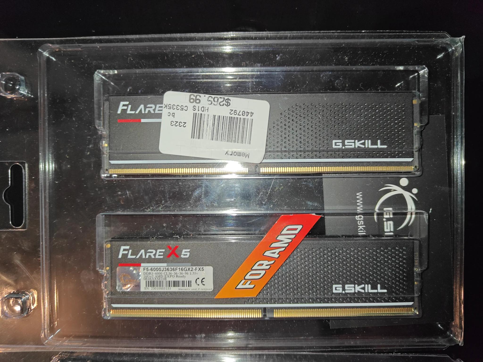 G.SKILL Flare X5 Series (AMD Expo) DDR5 RAM 32GB (2x16GB)