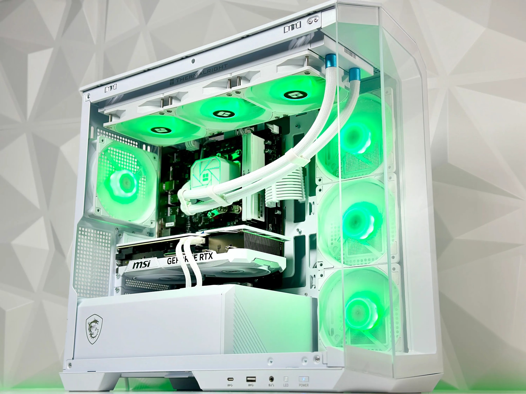 🌨️⛄90° N||Liquid Cooled Gaming PC🌨️Nvidia RTX 4070 Ti 12GB🌨️AMD Ryzen 5 7600🌨️32GB DDR5🌨️1TB NVME