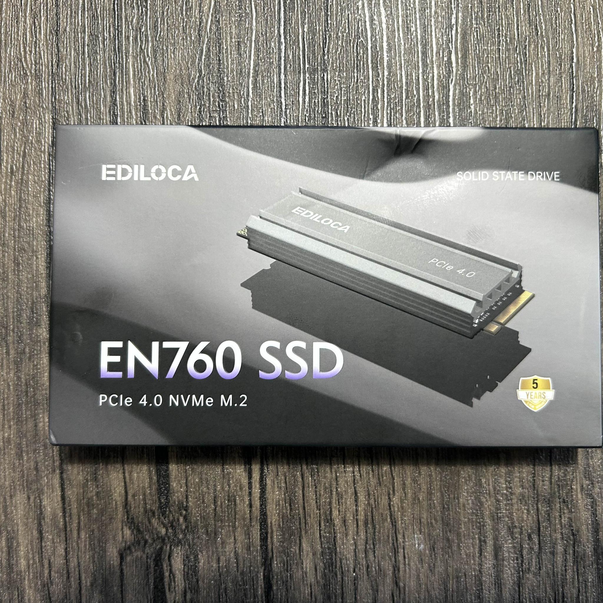 Ediloca EN760 2TB Gen 4x4 NVMe M.2 ssd (With heatsink)