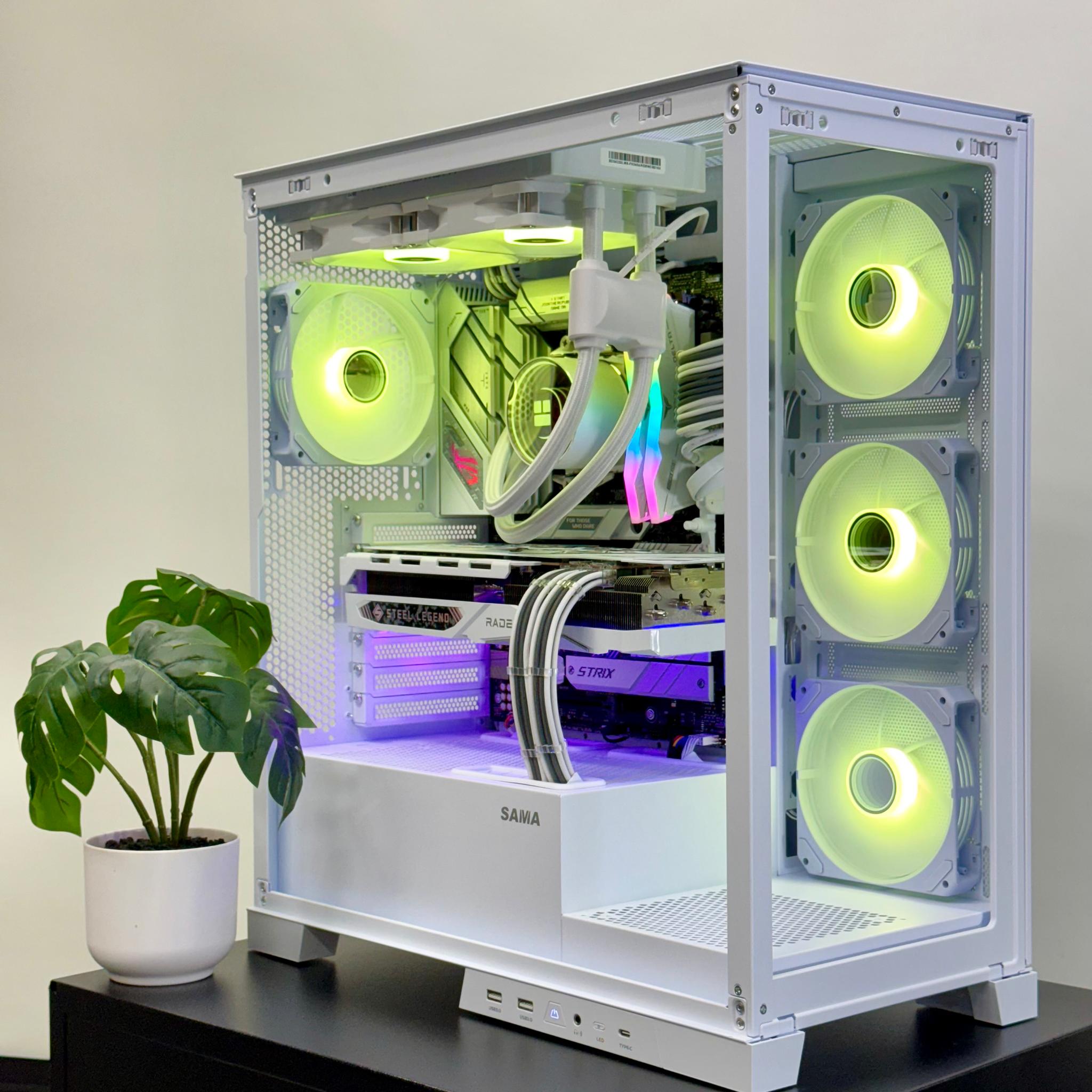 Almost Heaven 🪽 Radeon RX 7900 GRE ☀️ AMD Ryzen 7600X 🌙32GB RAM DDR5 ✨1TB m.2 📖 White Build