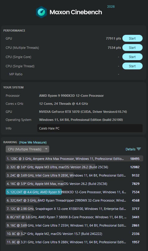 Brand New Custom Gaming PC – Ryzen 9 9900X3D + RTX 5070