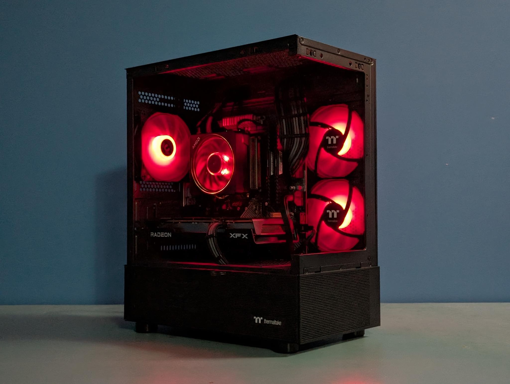 High-FPS 1080p Gaming PC | RX 6600 | Ryzen 5 5500 | 16GB DDR4 | Clean RGB Build