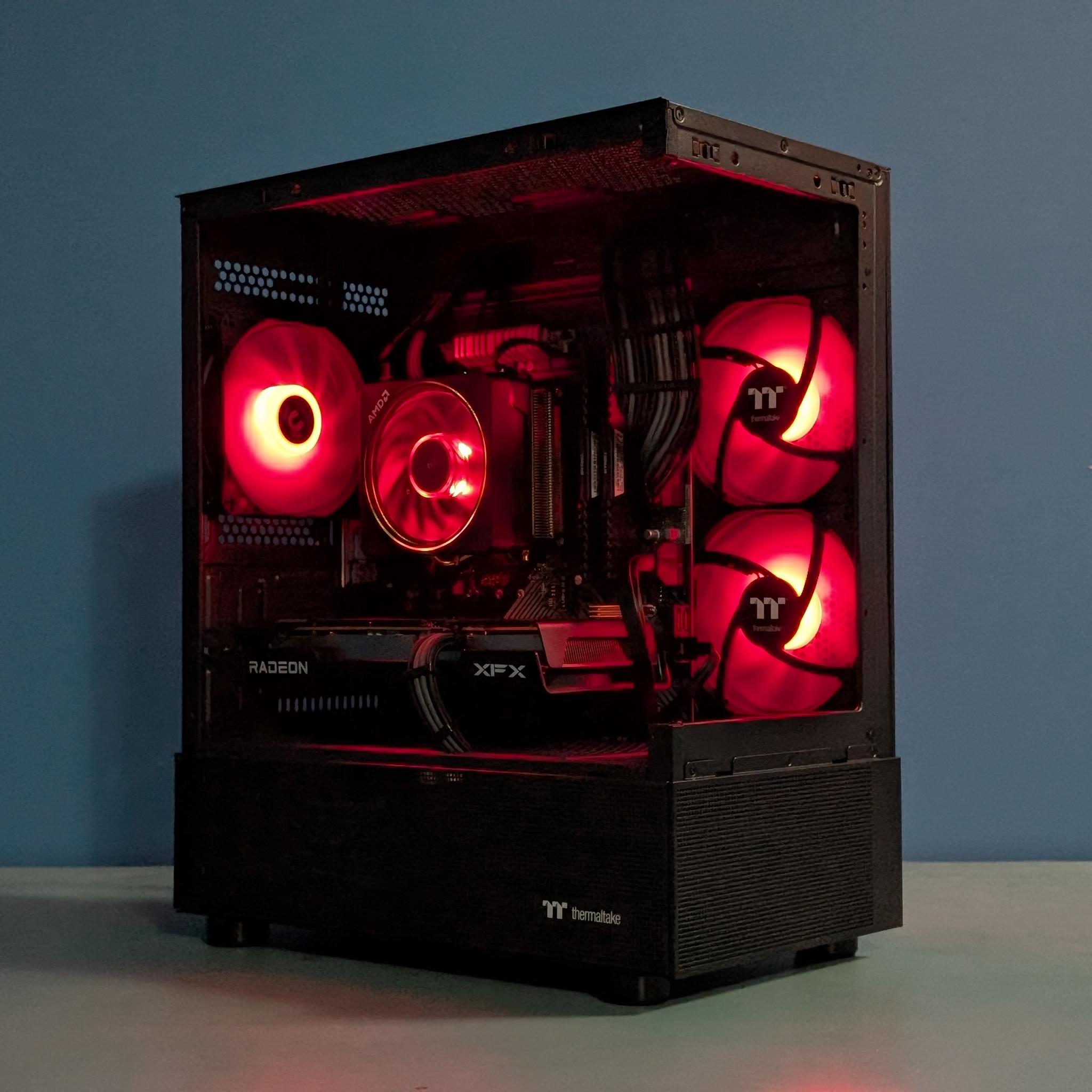 High-FPS 1080p Gaming PC | RX 6600 | Ryzen 5 5500 | 16GB DDR4 | Clean RGB Build