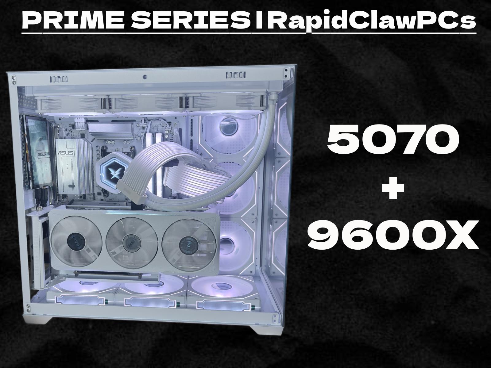 Prime Series High End Gaming PC / RTX 5070 + 9600X / NVMe SSD / Ready to Play!