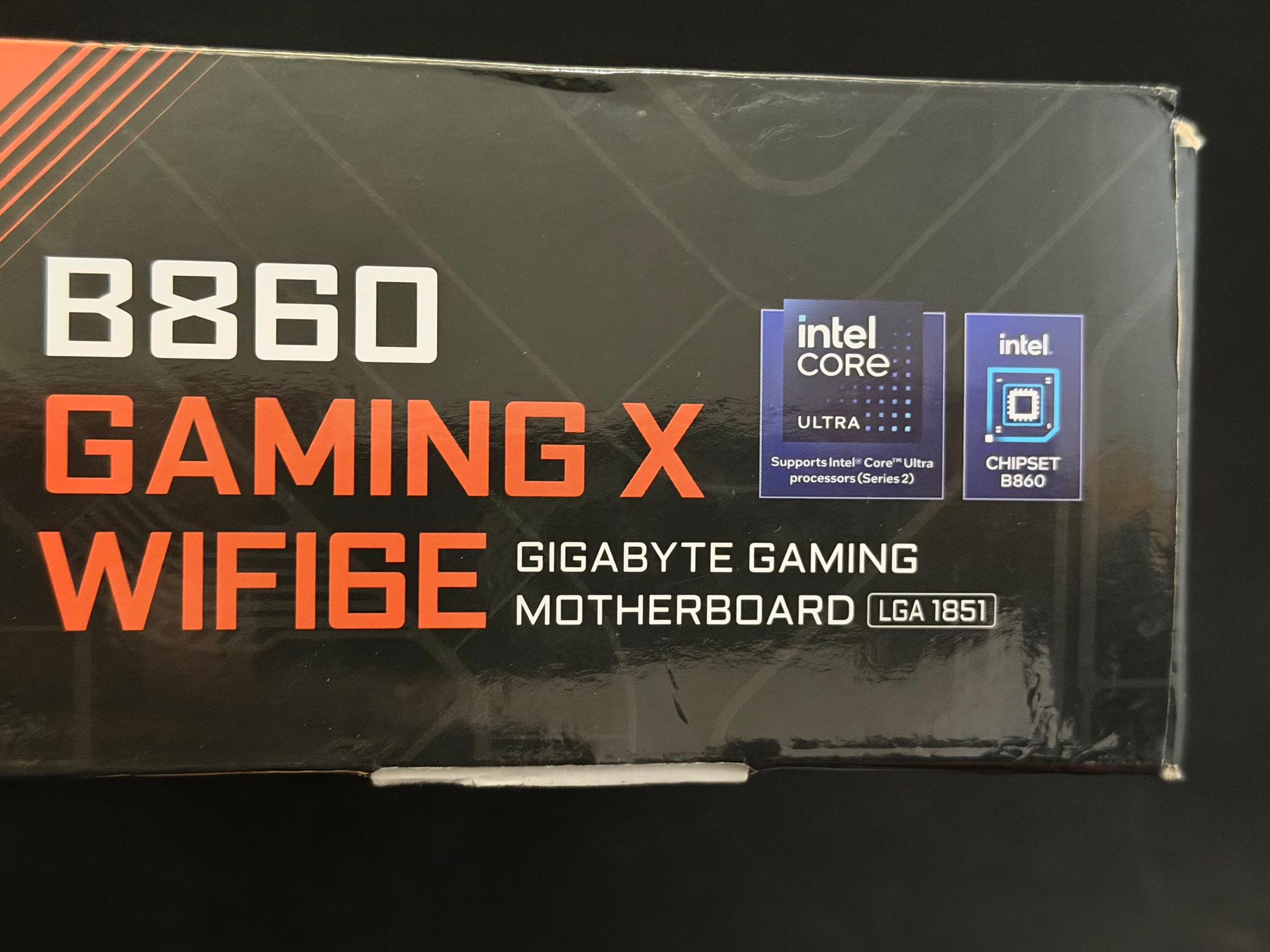 GIGABYTE B860 GAMING X WIFI6E Intel Core Ultra (Series 2) LGA 1851 Motherboard,