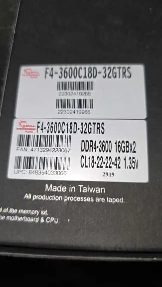 CPU/MB/RAM Combo AMD 5800x Asus ROG STRIX B550F GSkill TridentZ Royal 64GB 3600 DDR4