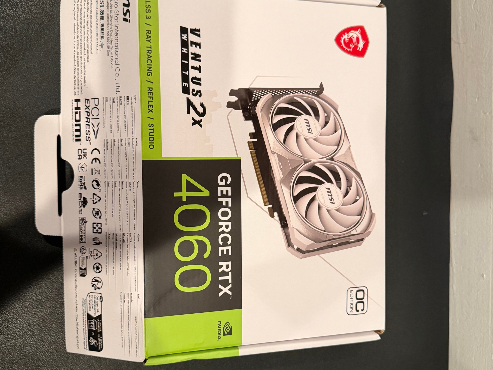 RTX 4060 Ventus 2x White 8G OC