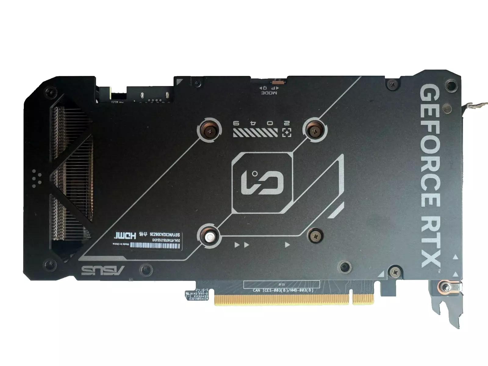 ASUS DUAL-RTX4070S-12G Dual GeForce 4070 SUPER OC Edition 12GB GDDR6X GPU