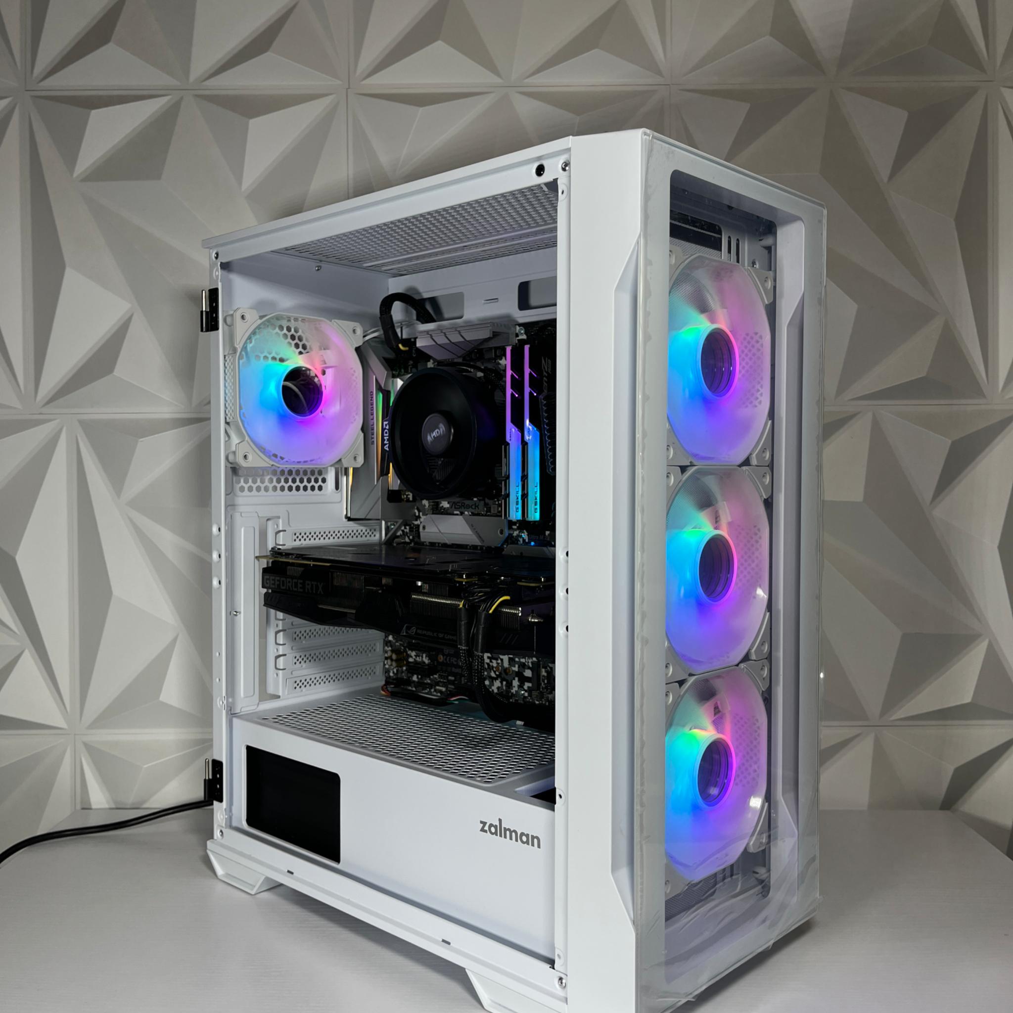 RTX 2060 6GB, Ryzen 7 2700X, 16GB RAM | White RGB Gaming Computer/PC