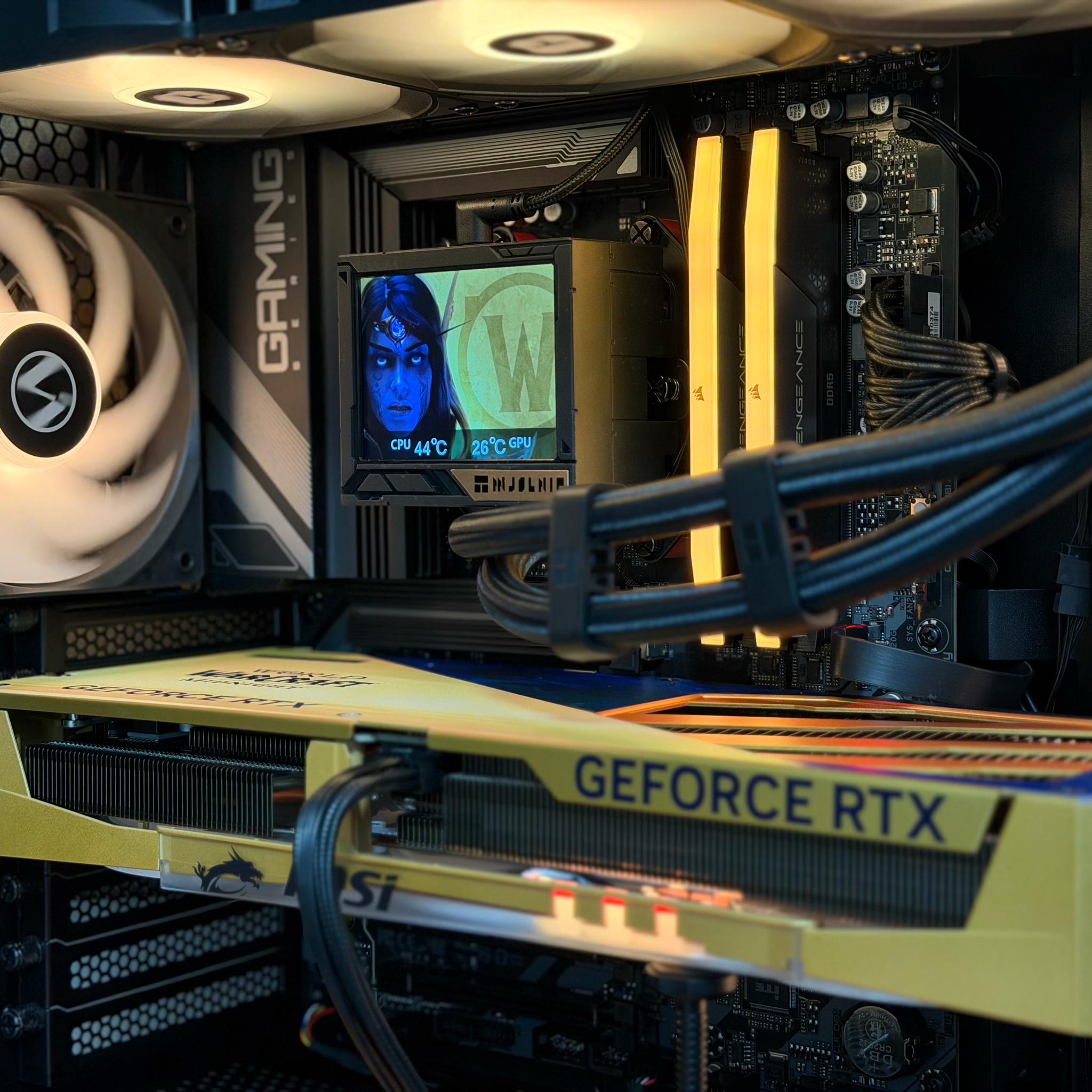 RTX 5070 Warcraft | Ryzen 5 7600X3D | 32GB DDR5 | 1TB SSD | B650 | 360 AIO | 750W | Lian Li V100R