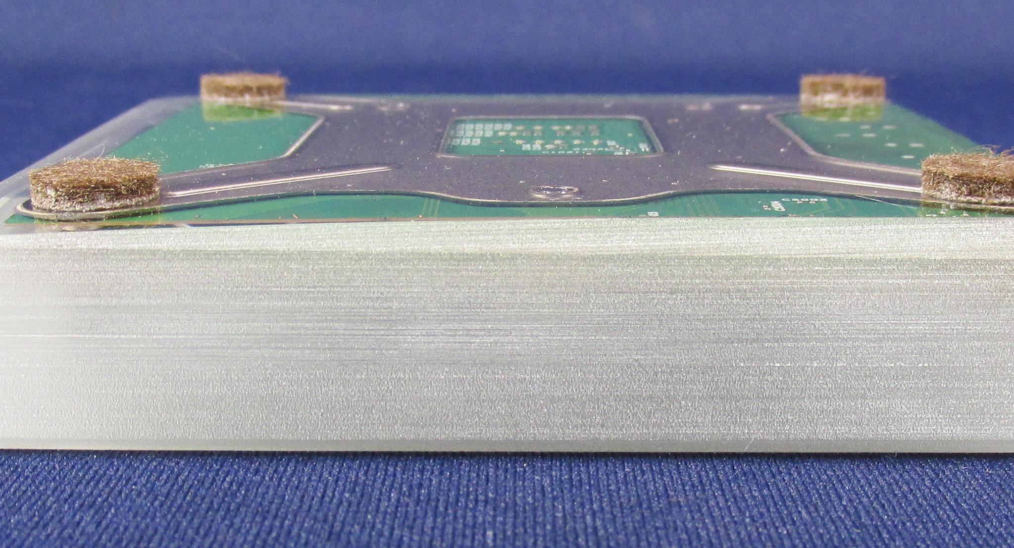 Handmade Clear Epoxy Resin Coaster With Intel Core i3-8100 CPU (SR3N5) & Motherboard