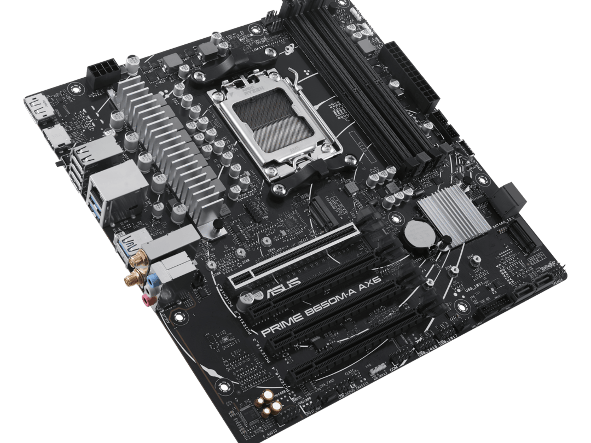 ASUS PRIME B650M-A AX6 AMD AM5 MicroATX Desktop Motherboard