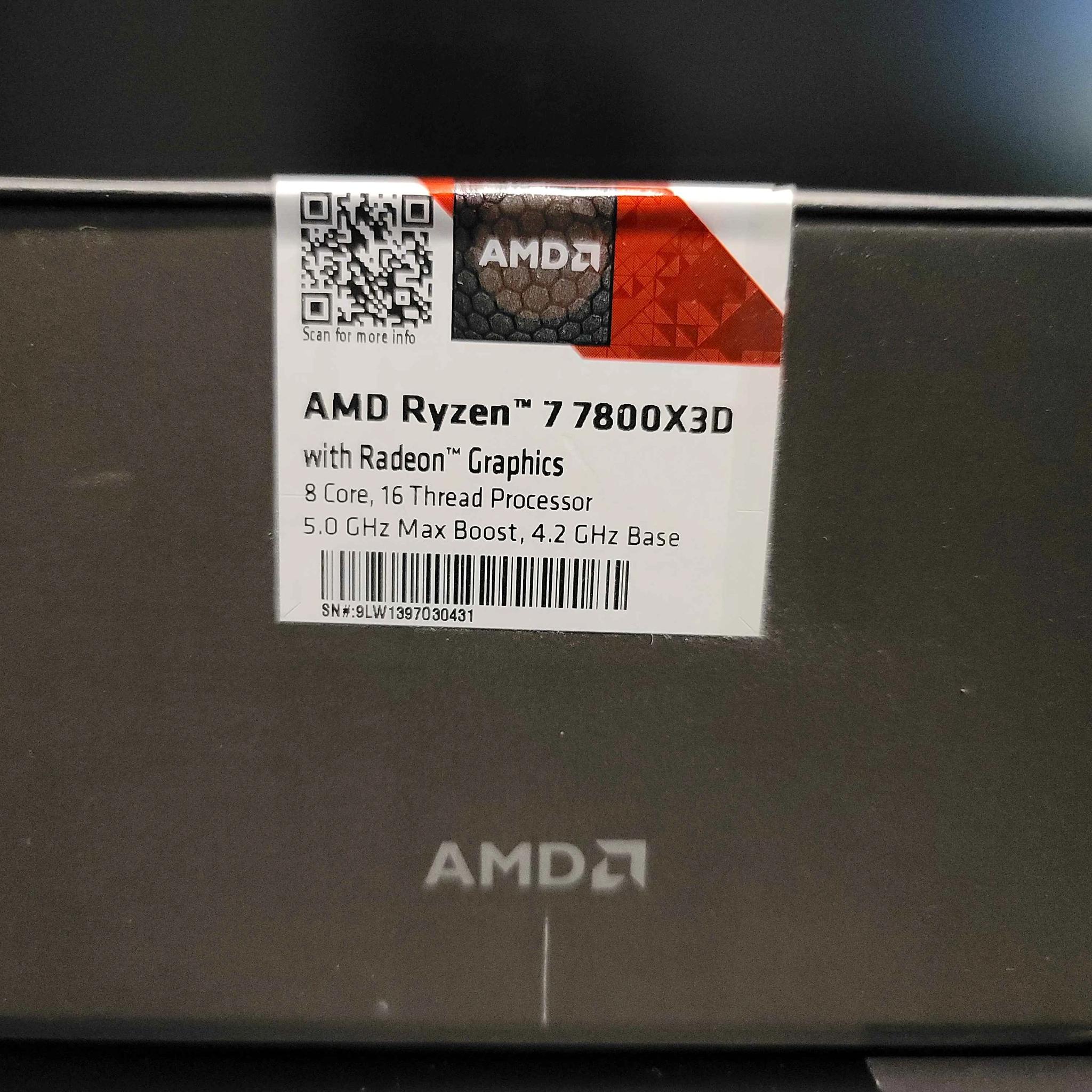 NEW Never opened AMD Ryzen 7 7800X3D