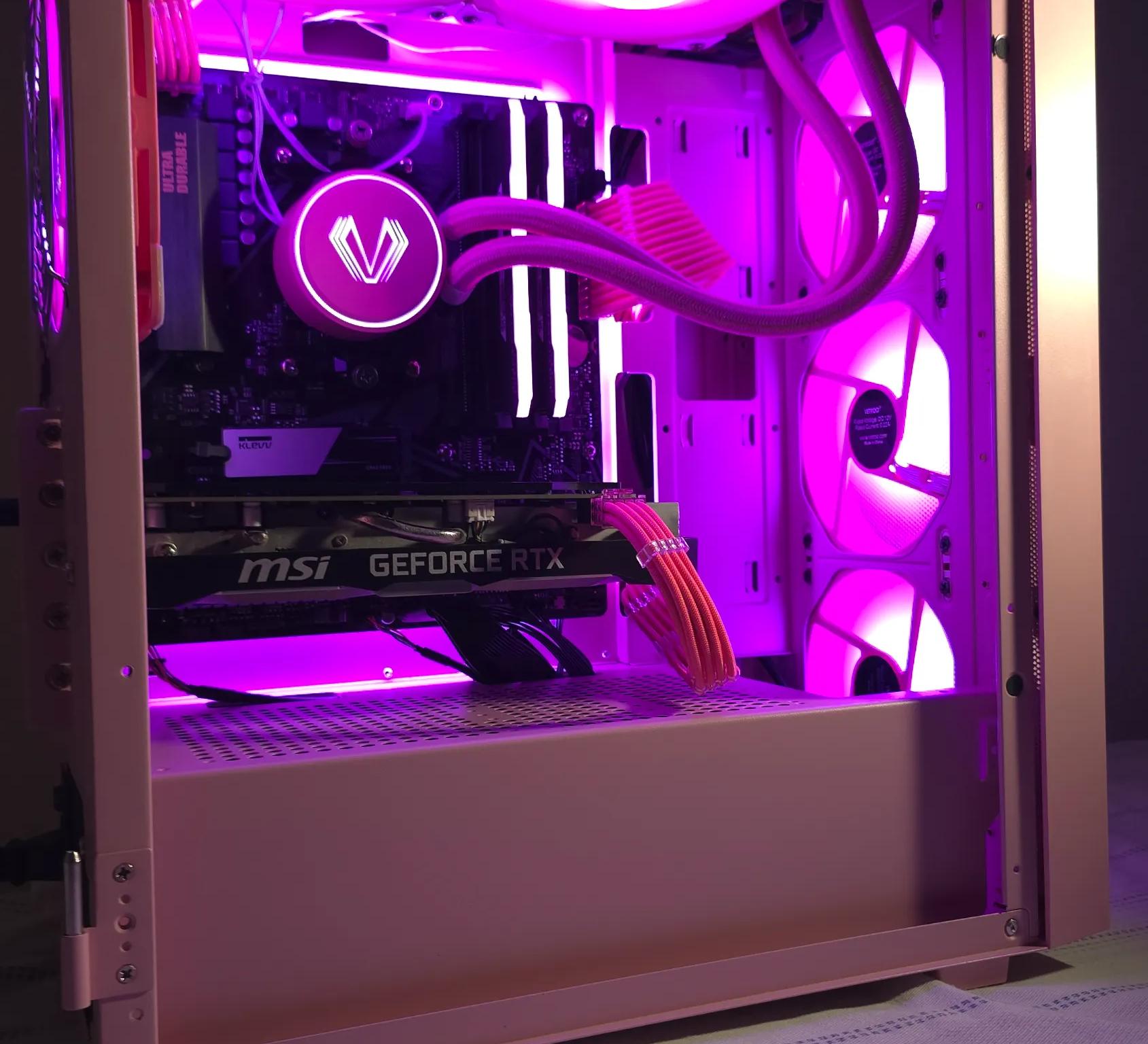PINK THEME GAMER READY PC!  AMD Ryzen 5 3600X / NVIDIA RTX 2060 / 32GB RAM/ 1 TB M.2 NVME/ WIFI