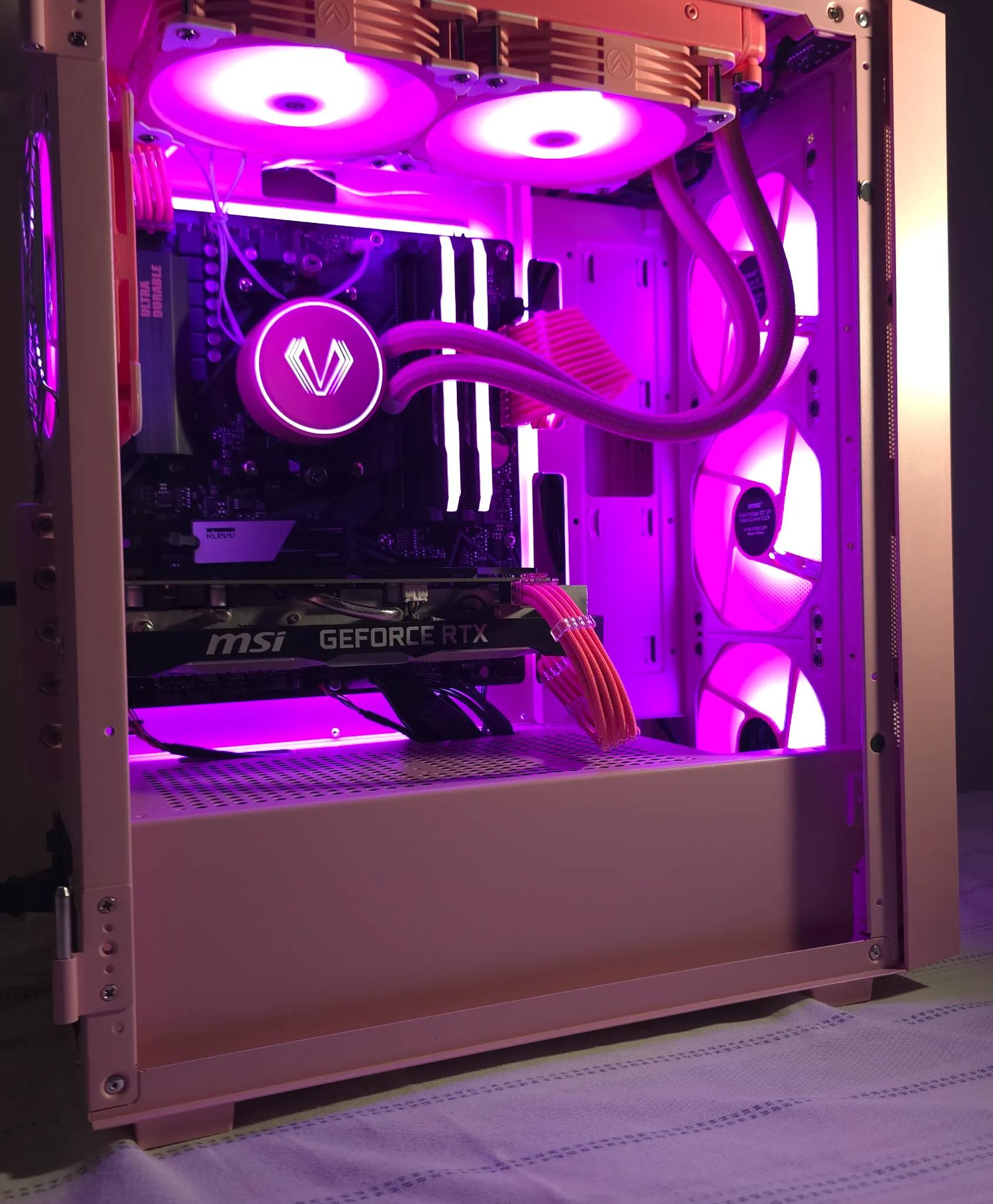 PINK THEME GAMER READY PC!  AMD Ryzen 5 3600X / NVIDIA RTX 2060 / 32GB RAM/ 1 TB M.2 NVME/ WIFI