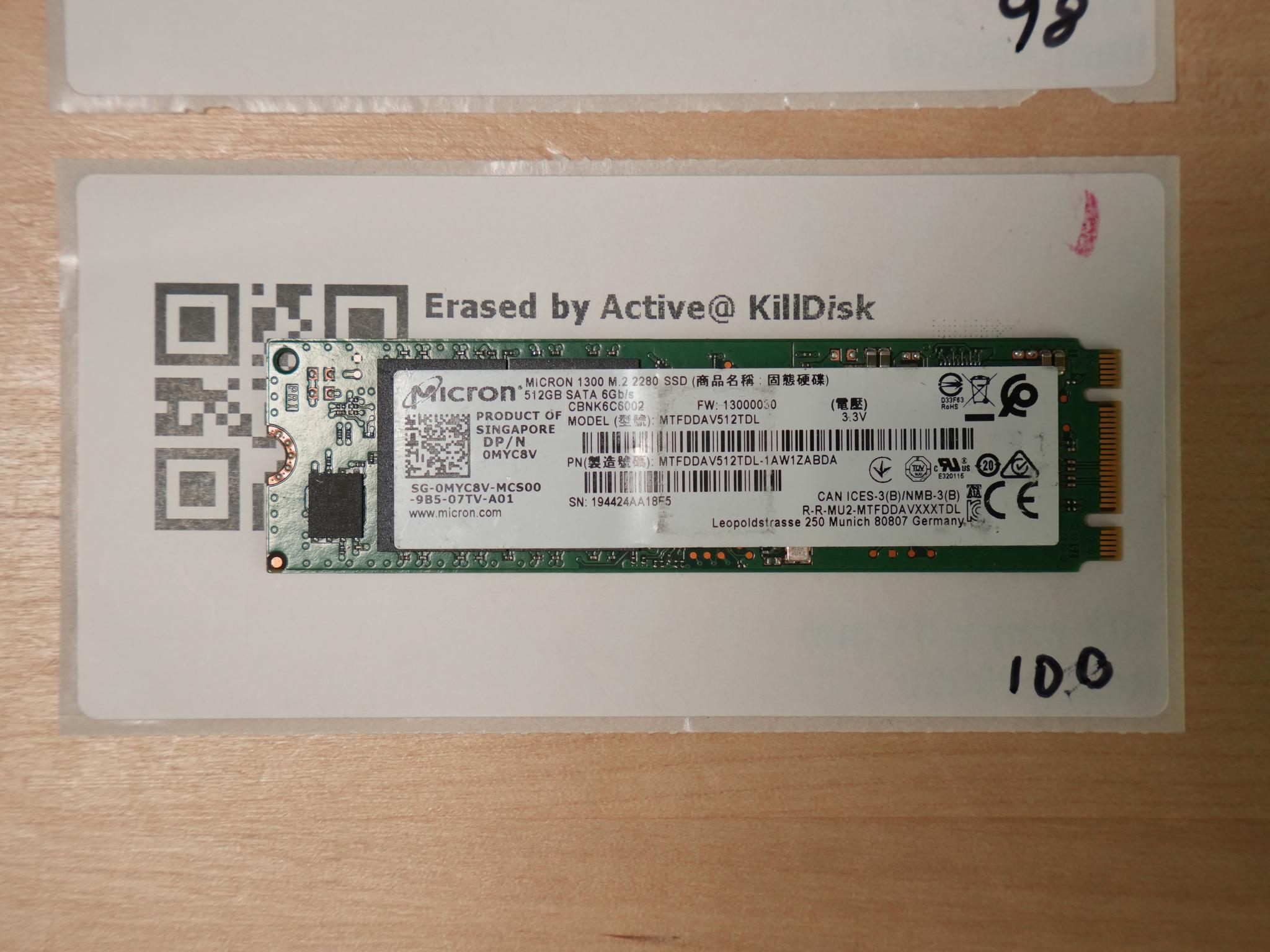 512GB SATA M.2 SSDS | LOT OF 3