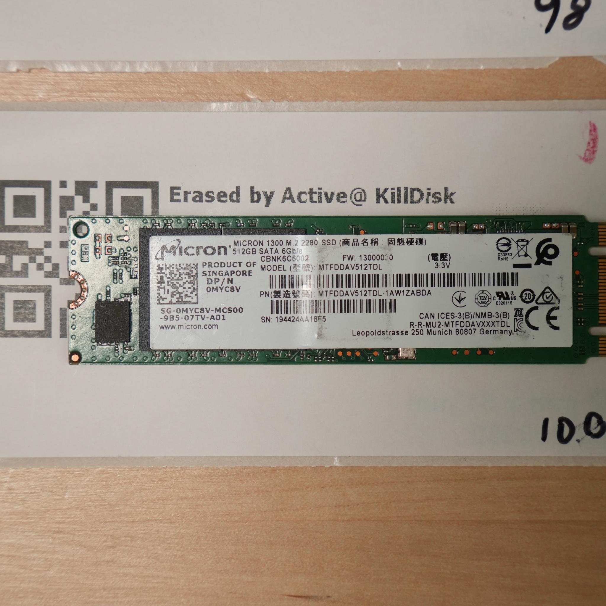 512GB SATA M.2 SSDS | LOT OF 3