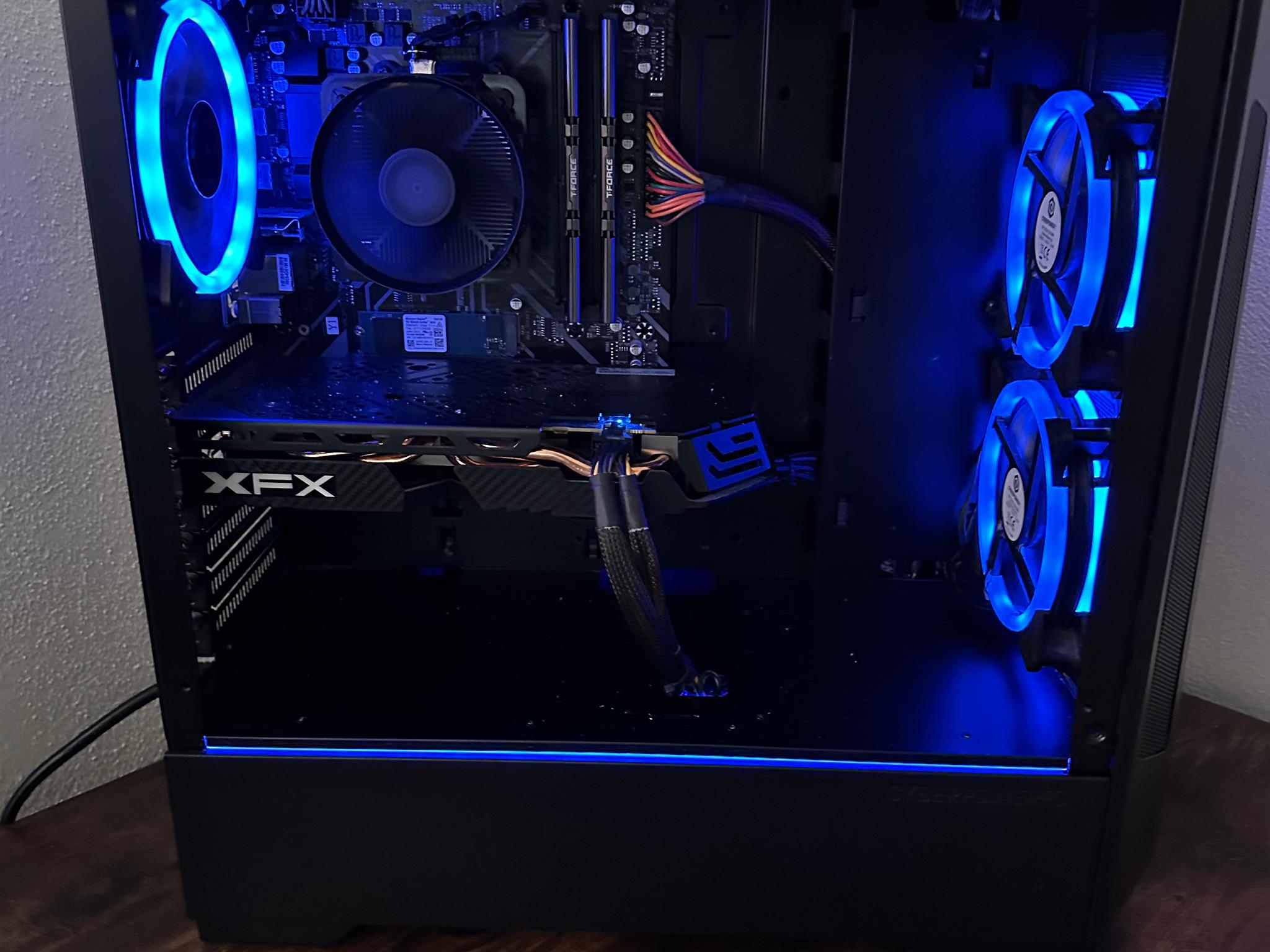 CyberPower Gaming PC Desktop AMD Ryzen 5 3600 CPU & RX 580 GPU- USED GREAT SHAPE OBO