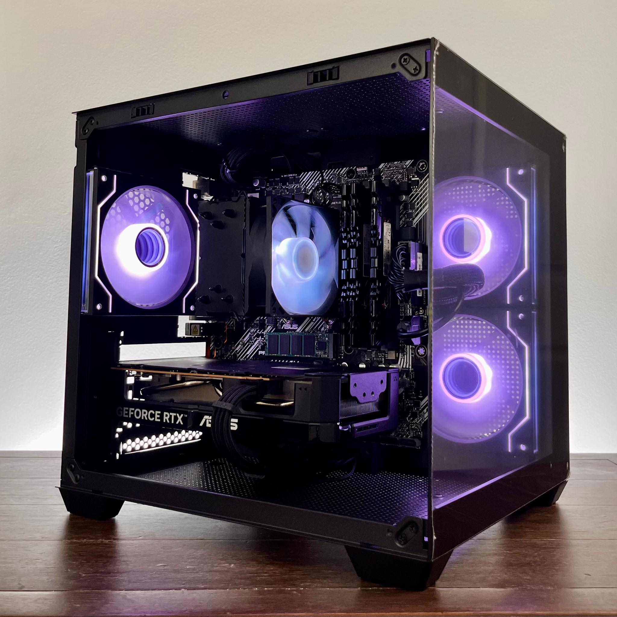 🐦‍⬛🖤RTX 5060 Black Gaming PC | Ryzen 5 5600G | 24GB RAM | 768GB SSD | WiFi-Ready to Play