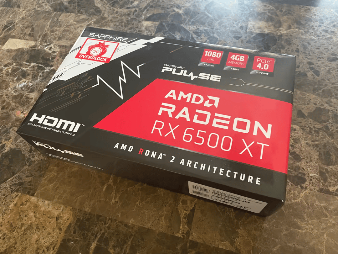 LIKE NEW SAPPHIRE PULSE 6500XT 4 GB