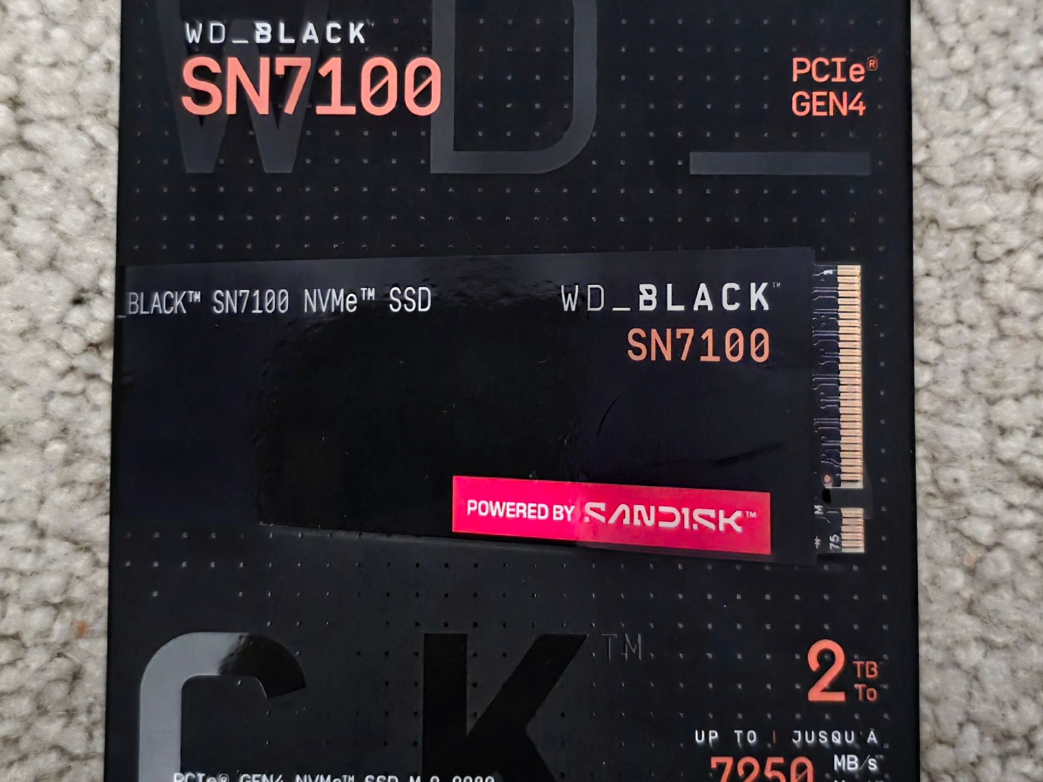 Western Digital WD_BLACK 2TB SN7100 NVME M.2 2280 SSD Brand New Sealed