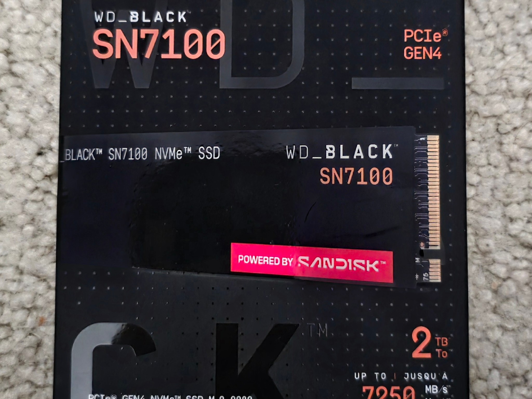 Western Digital WD_BLACK 2TB SN7100 NVME M.2 2280 SSD Brand New Sealed