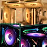 PACK OF 3 SEGOTEP 🪞HB12🪞 | BLACK CASE FAN | 120MM | PWM | ARGB | INFINITE MIRROR REFLECTION