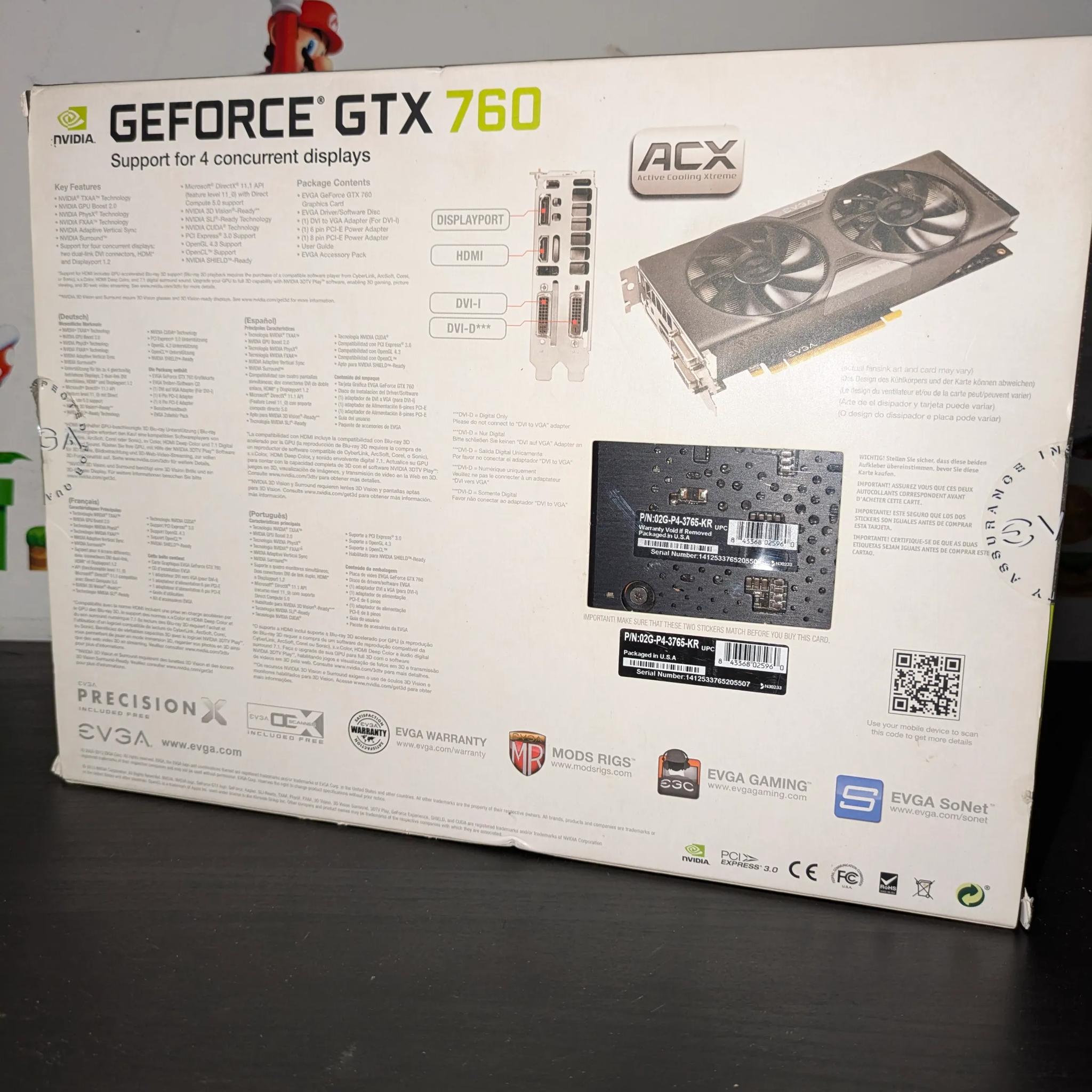 EVGA ACX GTX 760 Dual BIOS 2GB