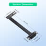 M.2 M Key PCI-E 4.0 2280 NGFF 90 Degree PCIe X4 Extender Cable M2 PCI-E 4X Female M2 2230 Right Bend