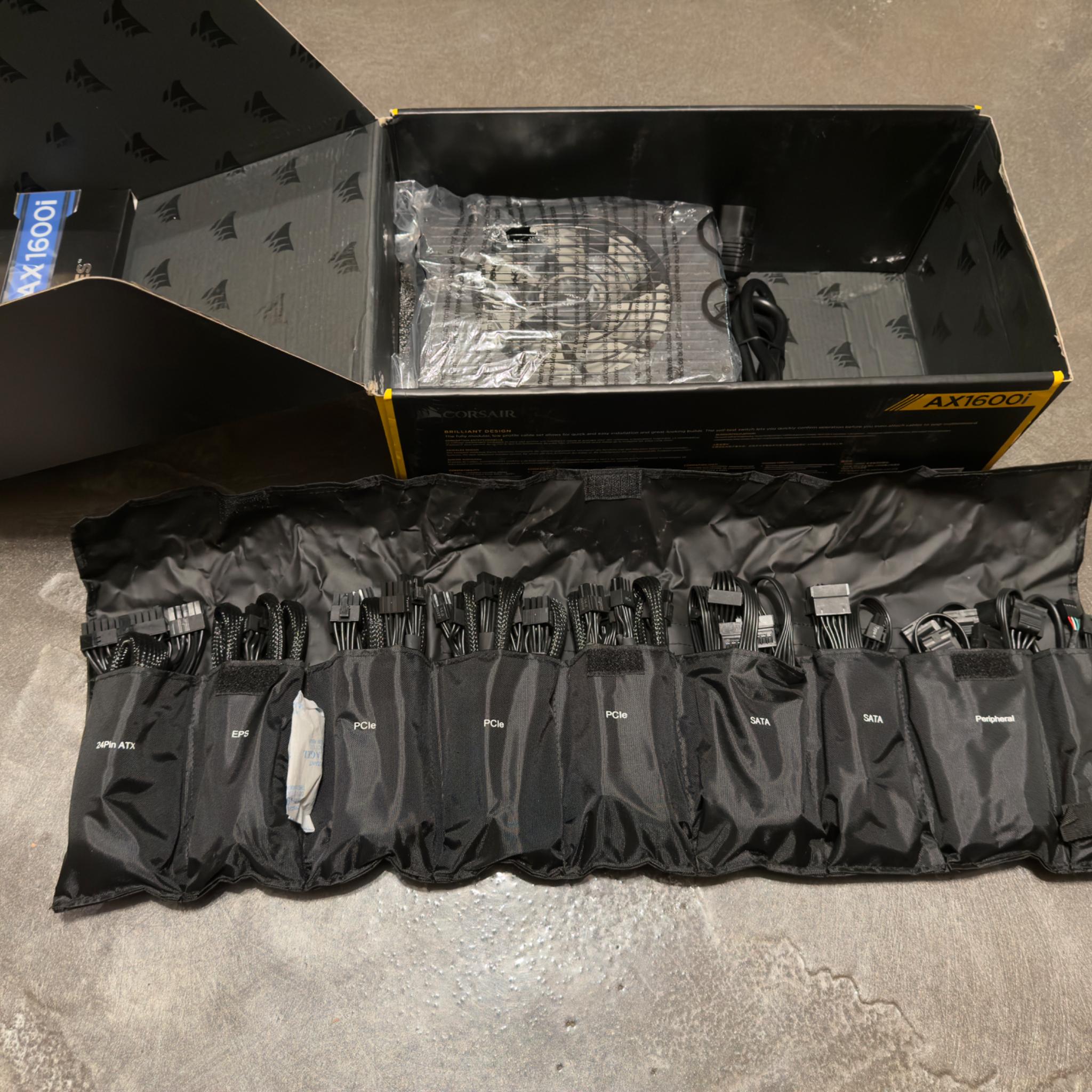 Corsair AX1600i Digital ATX Power Supply — 1600 Watt Fully-Modular 80+ Titanium PSU