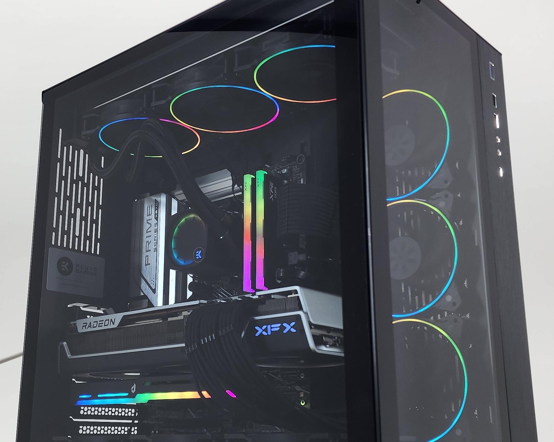 Gaming PC Ryzen 7 9800X3D 32GB RAM 2TB SSD RX 7900 XTX 24GB Windows 11 Computer