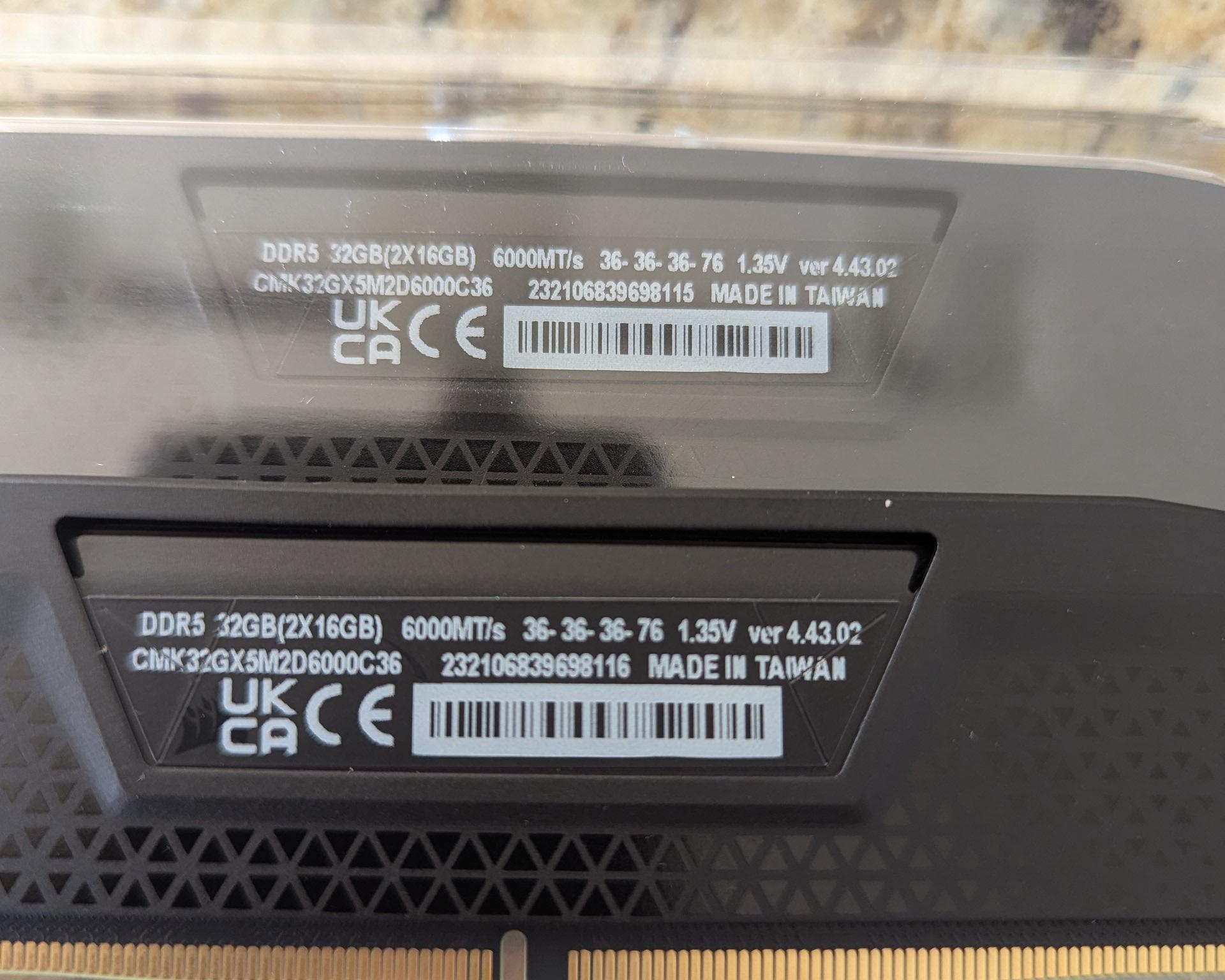 Corsair Vengeance DDR5