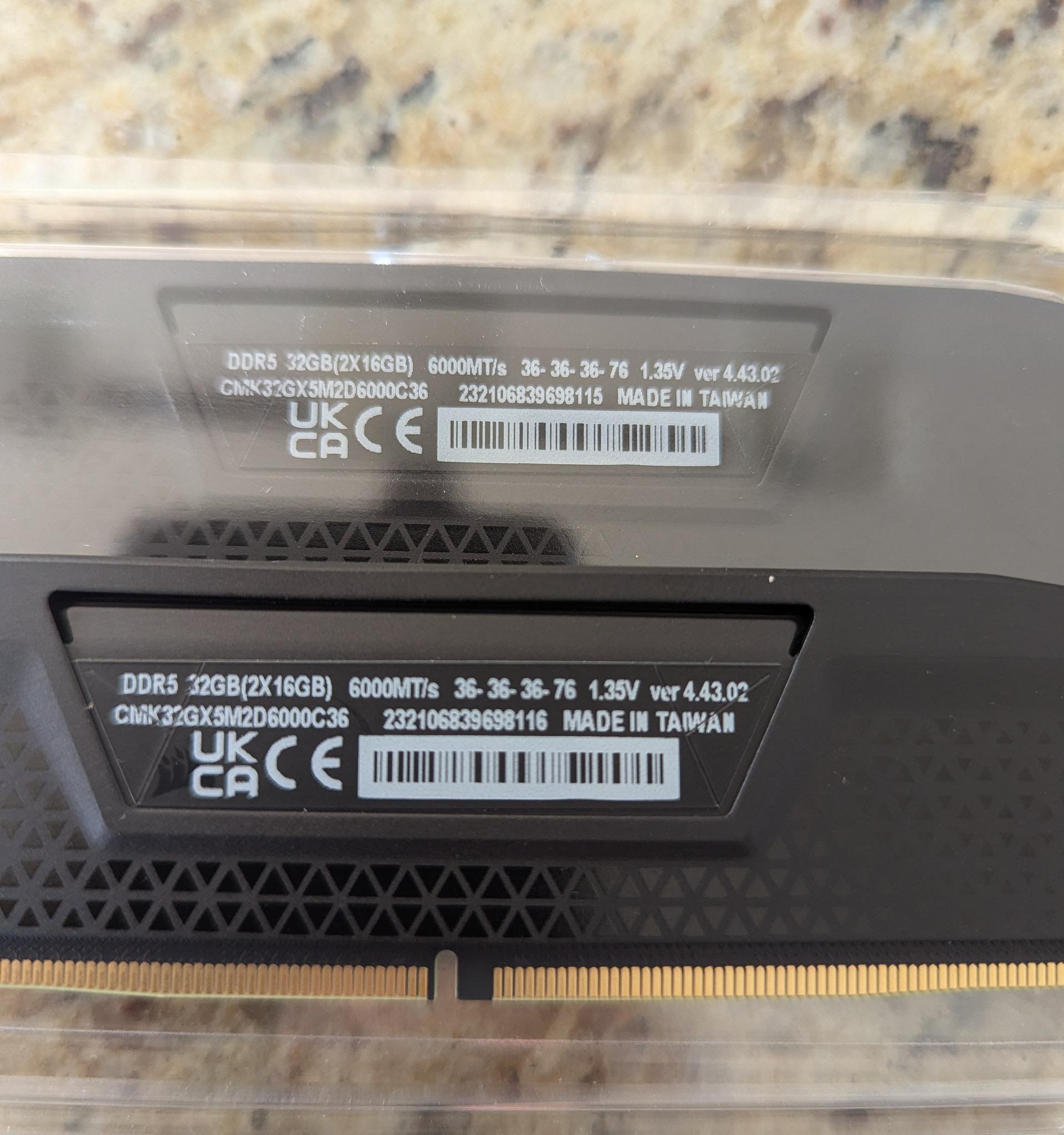 Corsair Vengeance DDR5