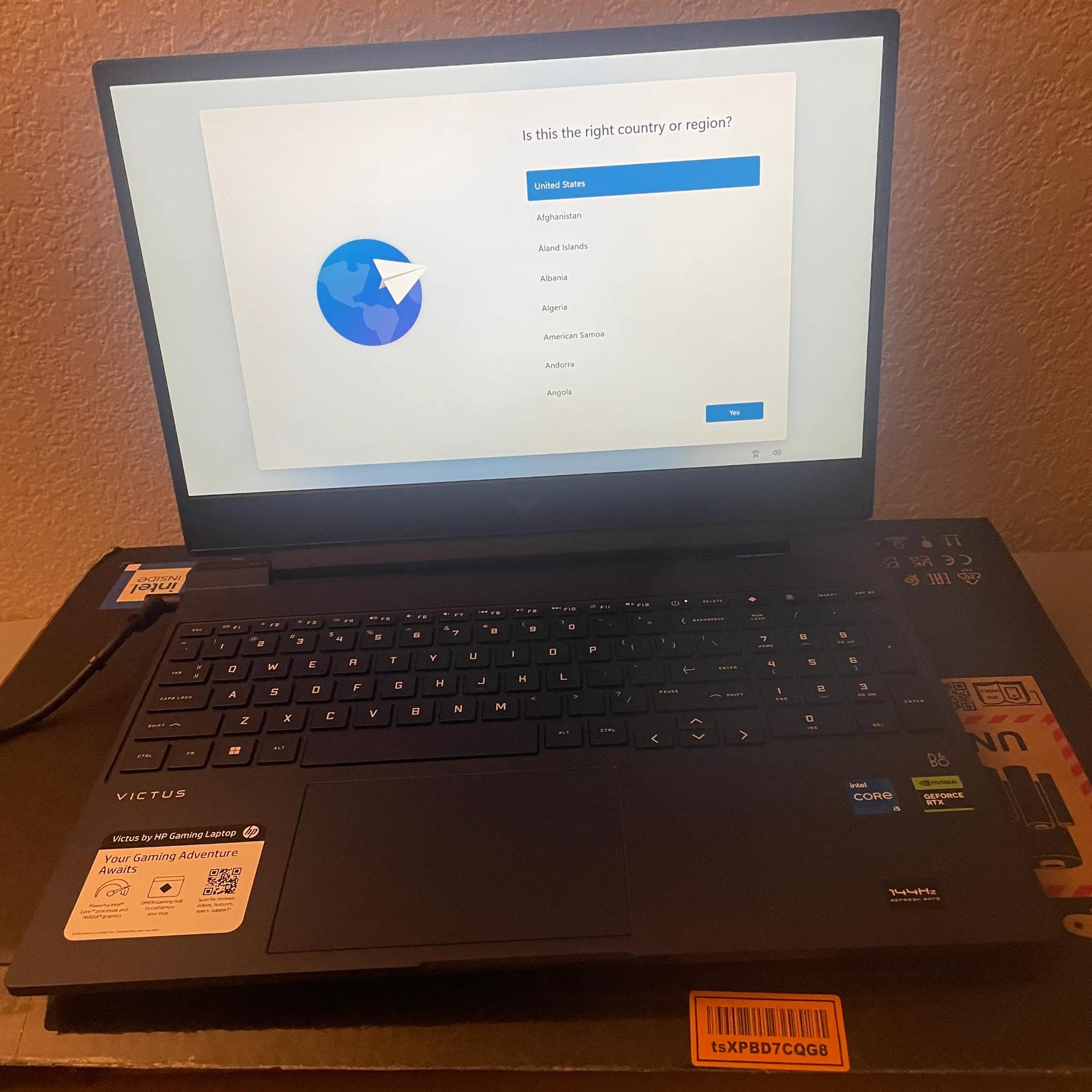 HP Victus Gaming Laptop | i5-12450H / RTX 3050 / 32GB RAM / 1TB SSD | 144Hz - Open box