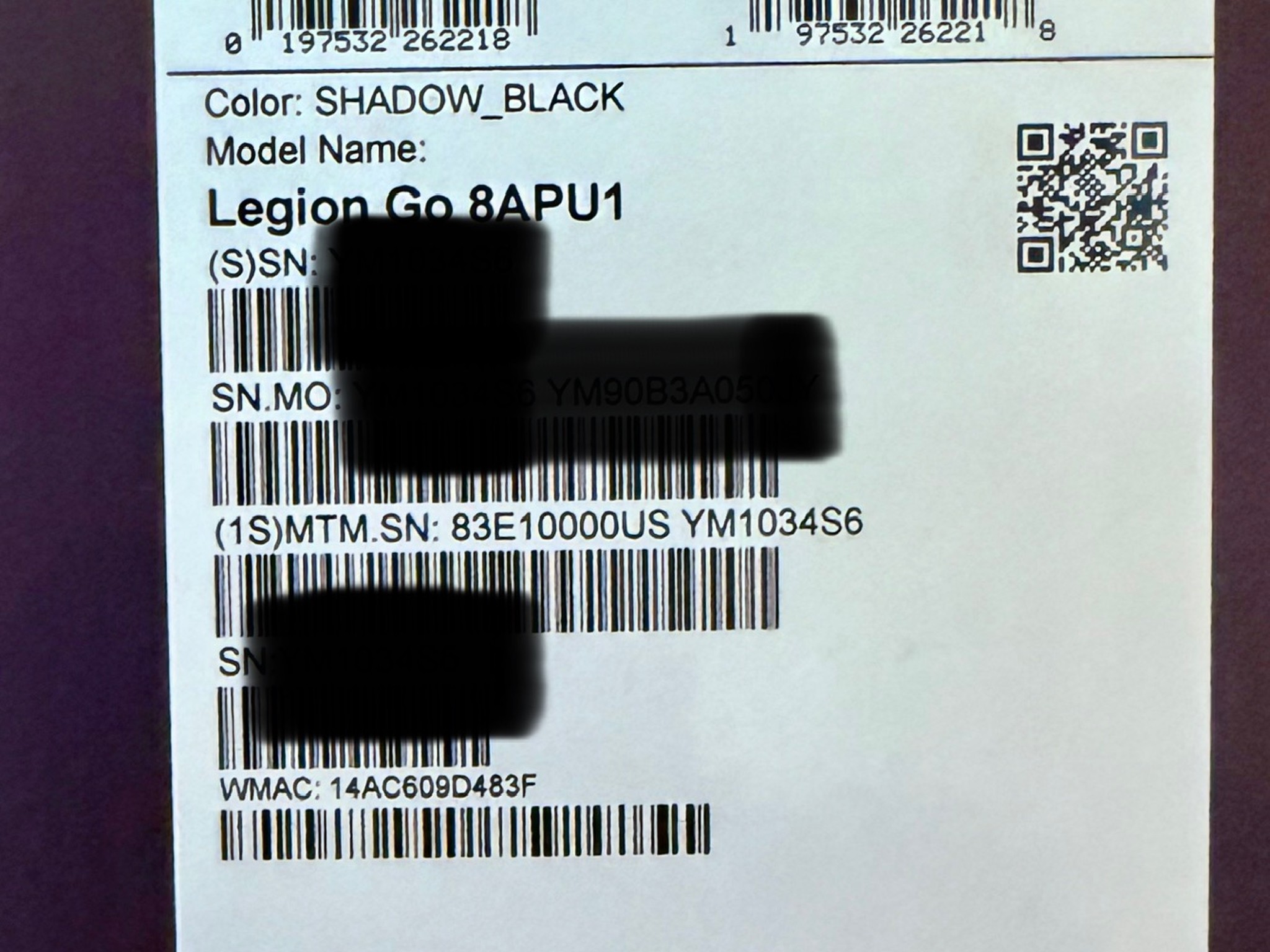 Lenovo Legion Go 8APU1