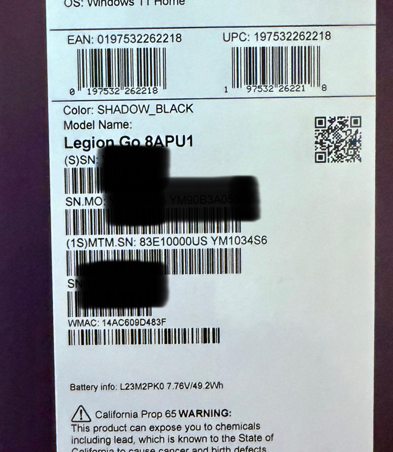 Lenovo Legion Go 8APU1